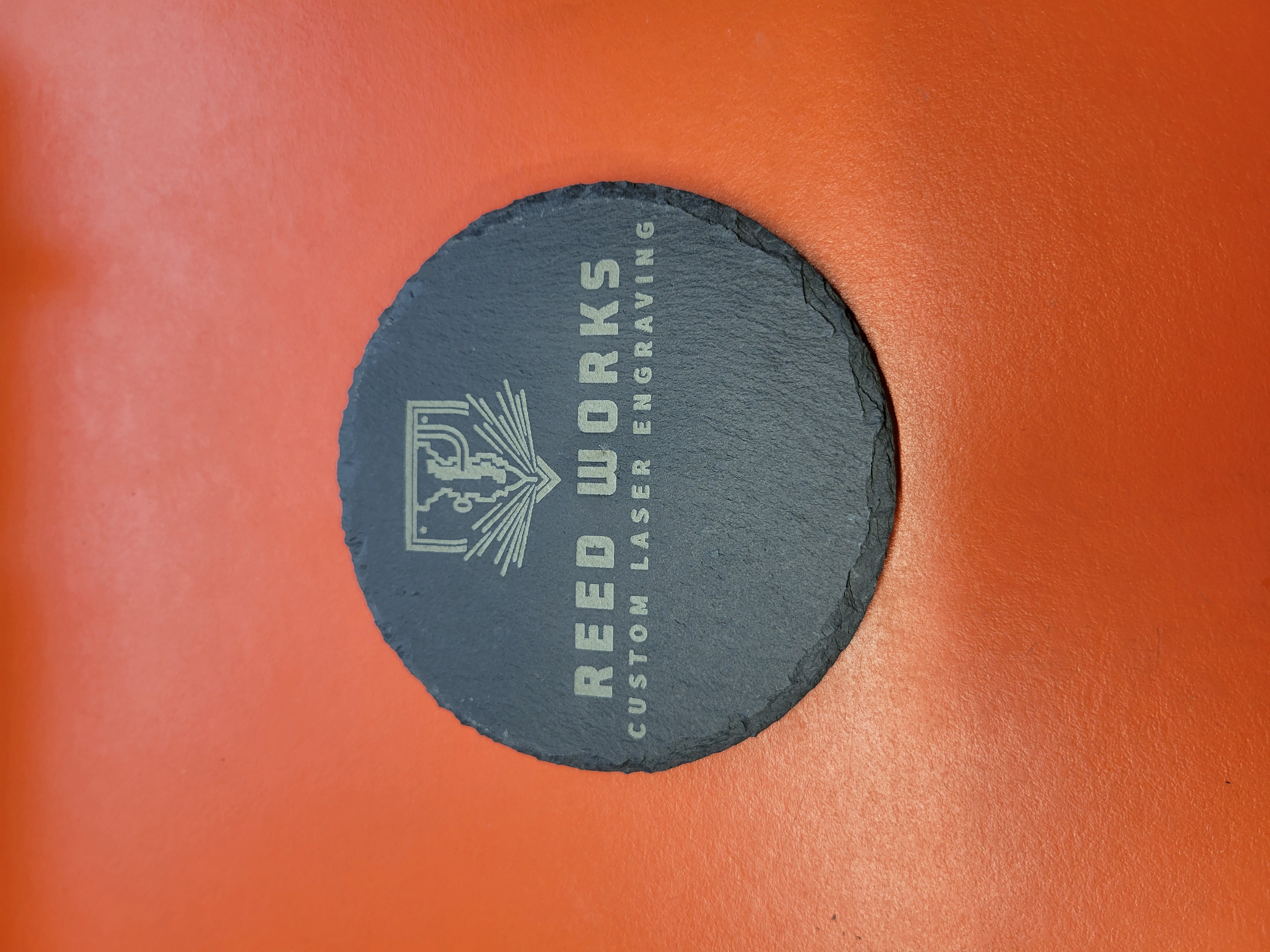 Custom Engraved Slate Coaster Set – Rustic, Durable, and Personalized