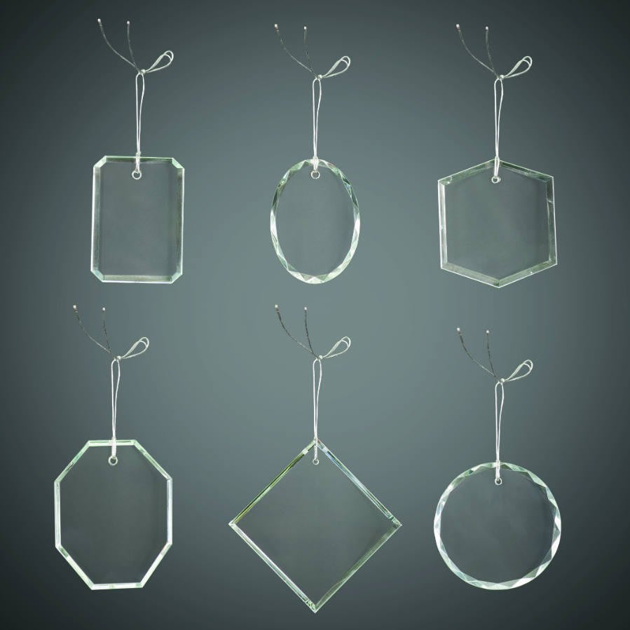 Custom Engraved Optic Crystal Ornaments – Gift Box Included