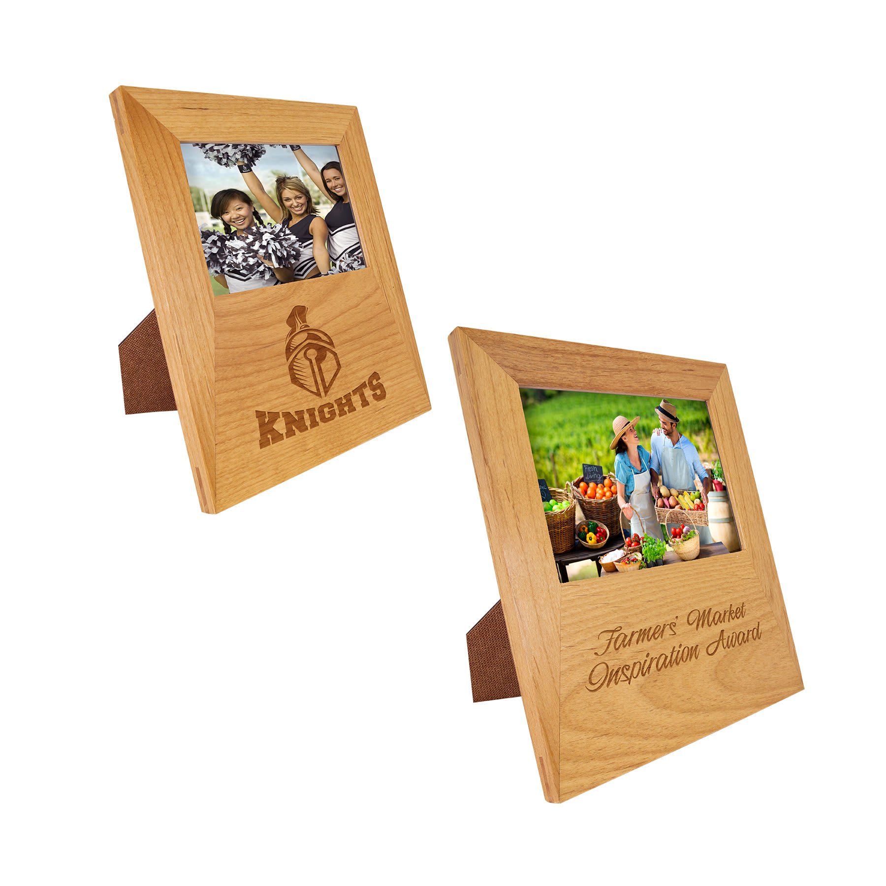 Custom Engraved Picture Frames – Bamboo, Walnut, Alder, or Anodized Aluminum