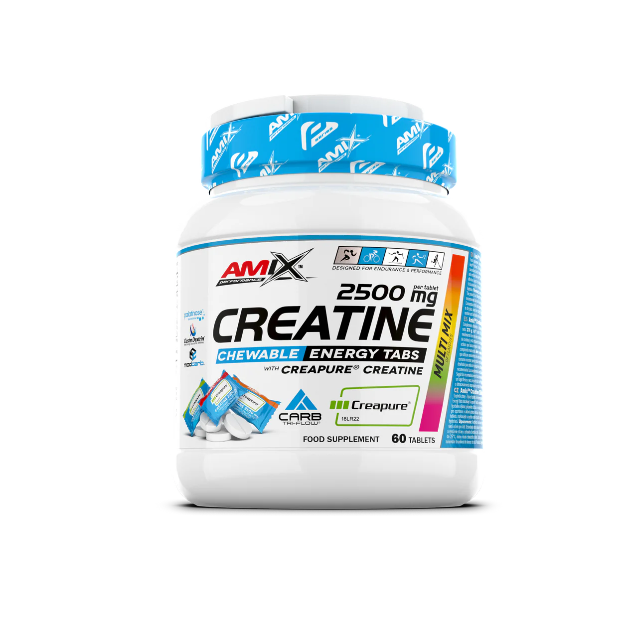 Creatina Creapure en Formato Masticable 60 Tabl - Amix Performance