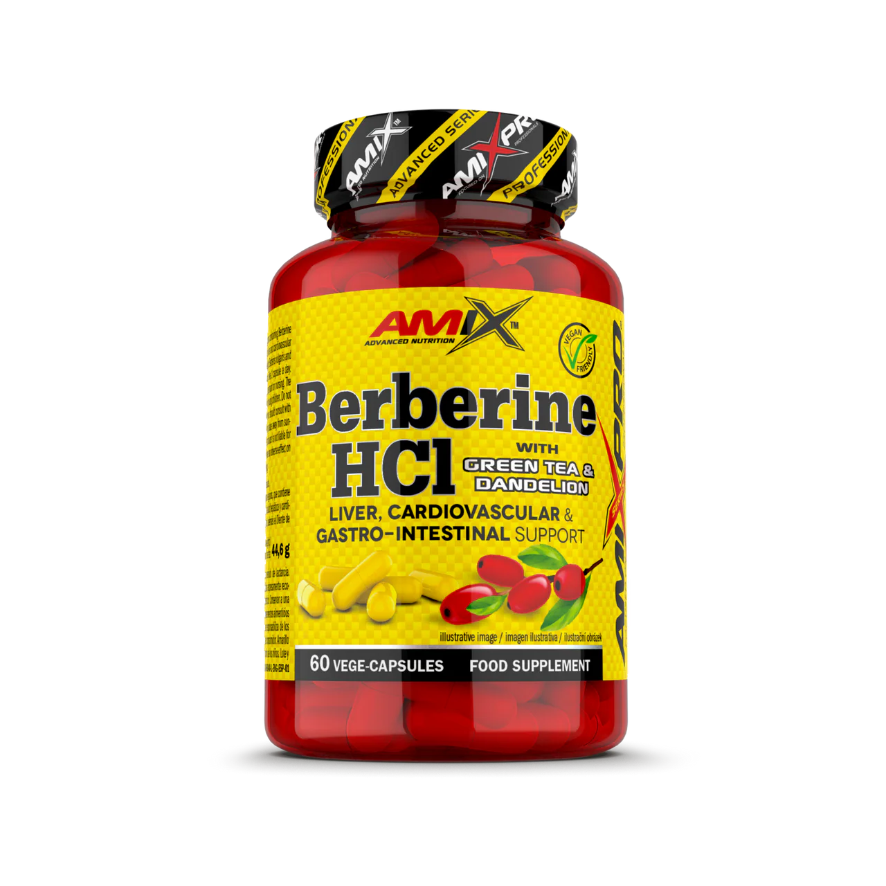 Berberina HCl con Té Verde y Diente de León 60 caps - Amix Pro®