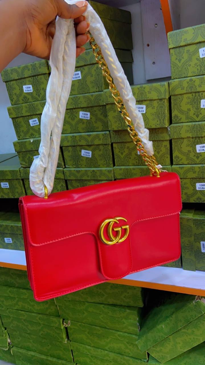 Red Designer Handbag