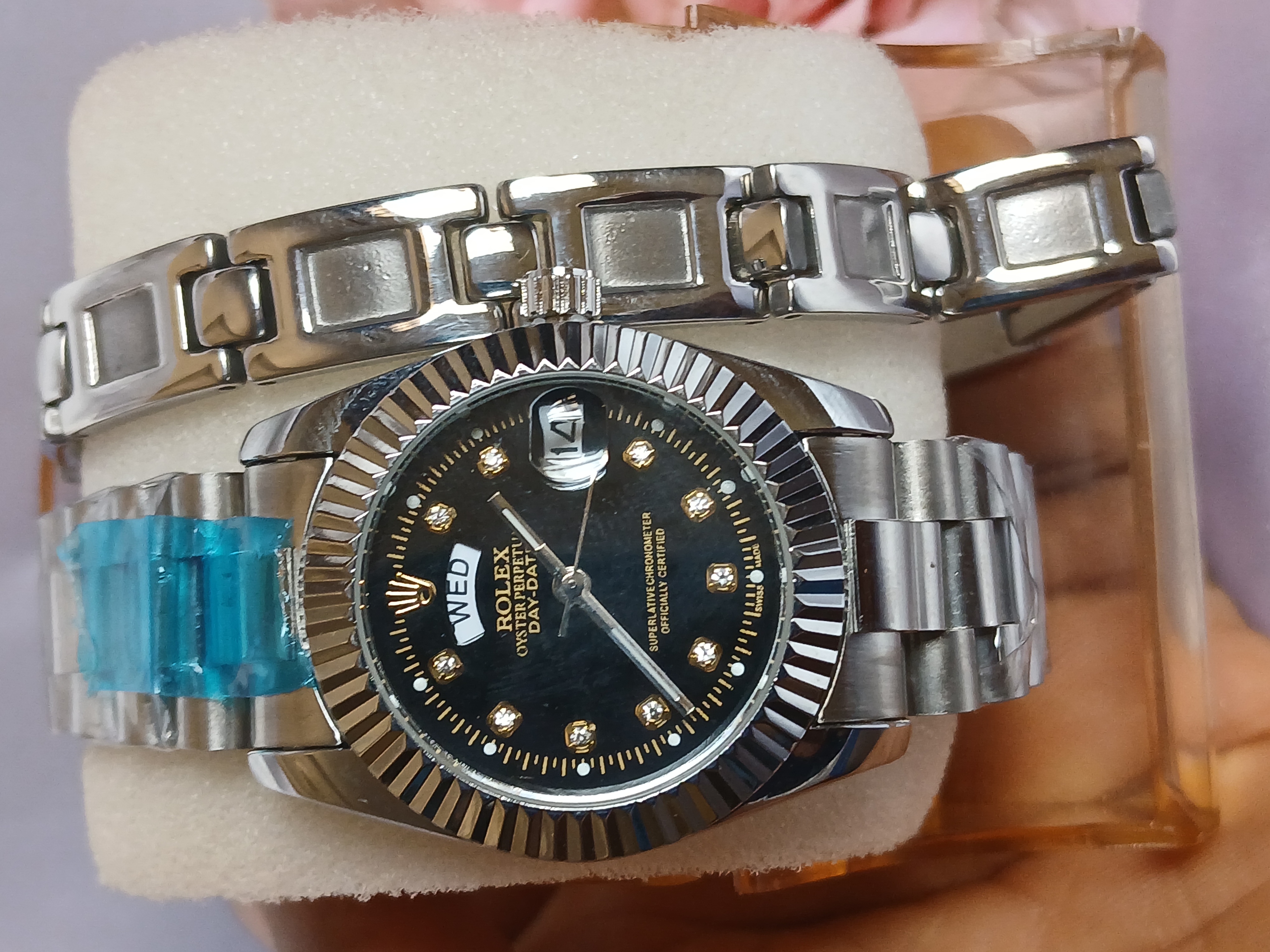 Rolex Stainless Steel Wristwatch & Bracelet for Men