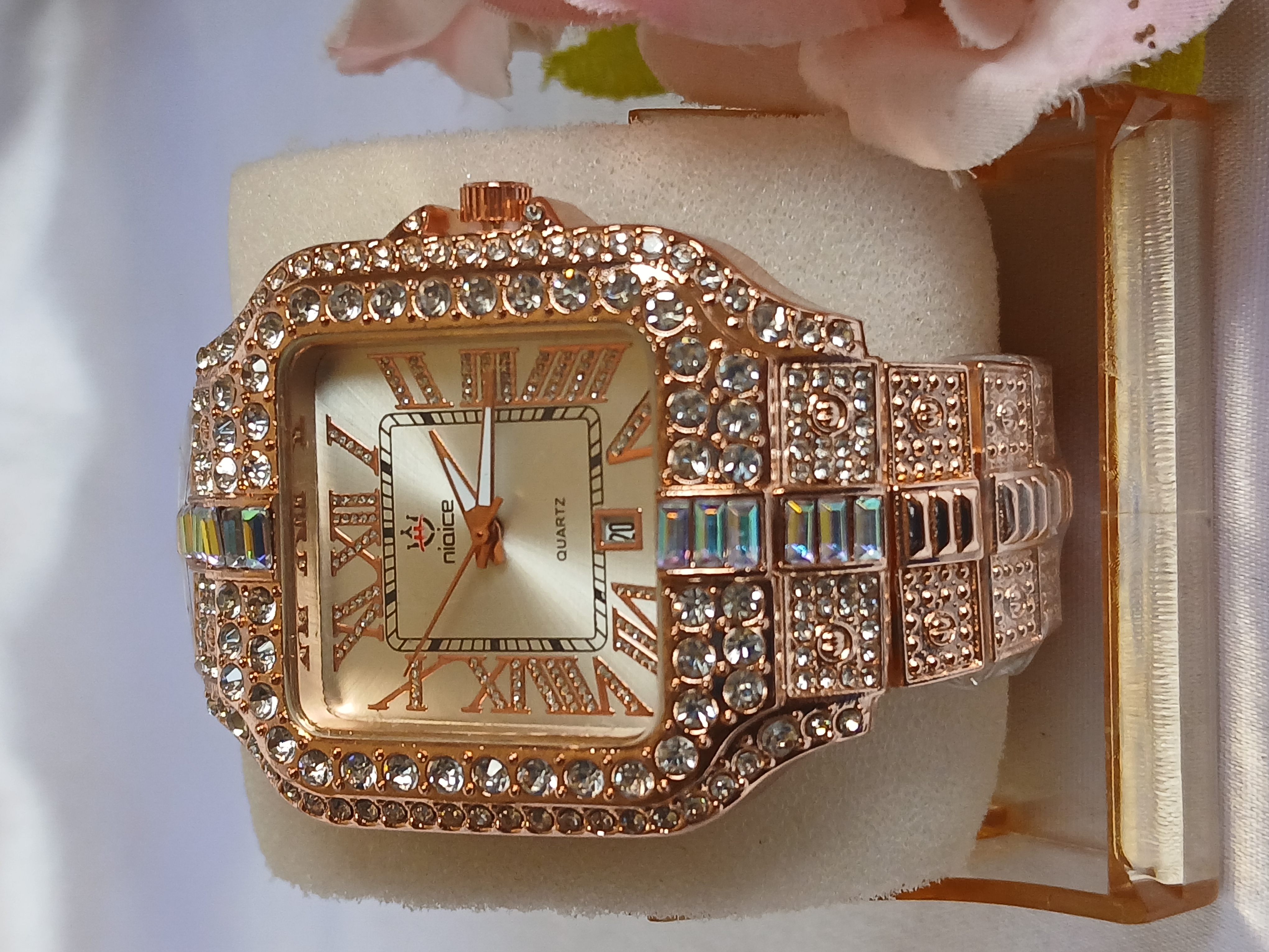 Luxurious Diamond-Encrusted Watch