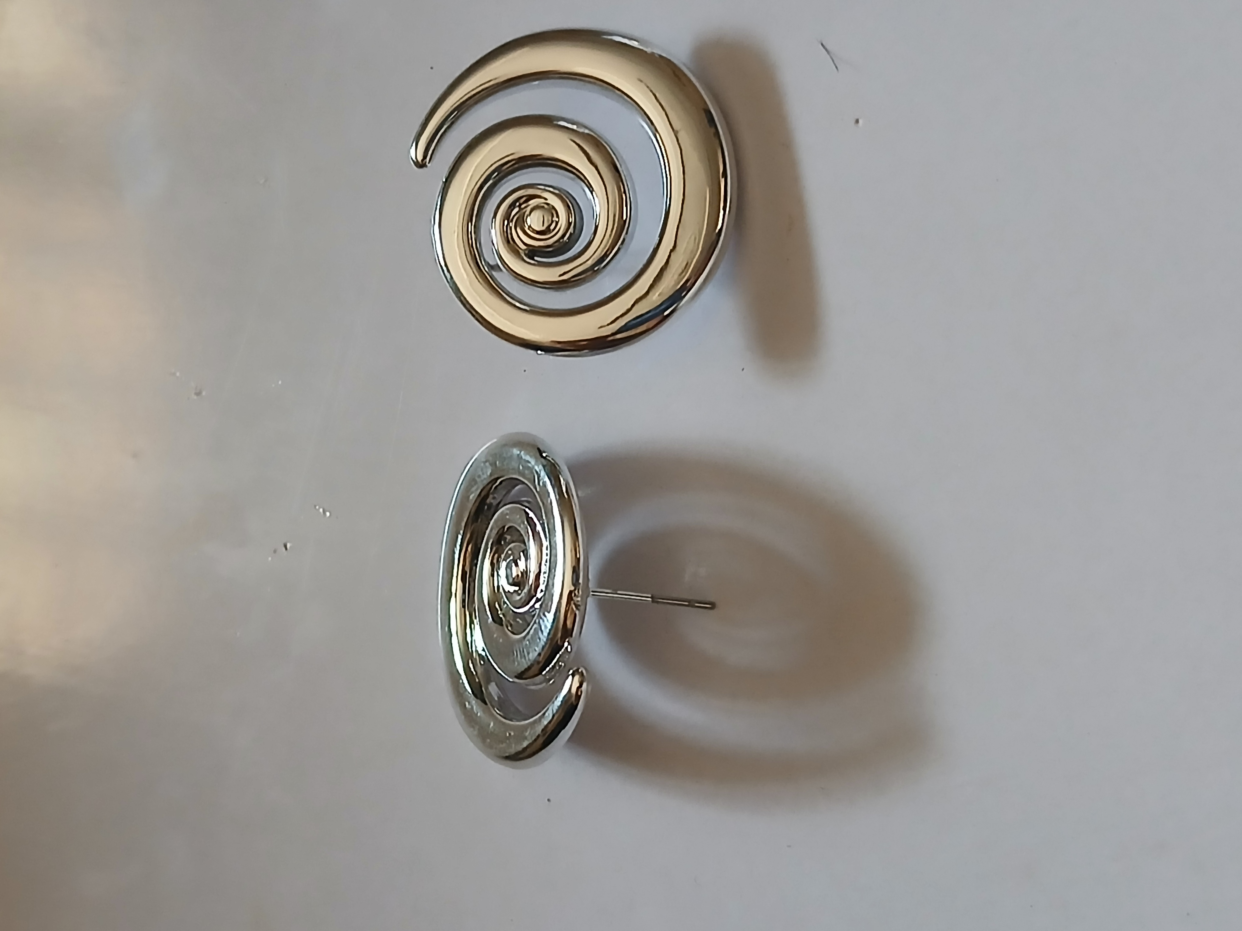 Spiral Brooches Earrings