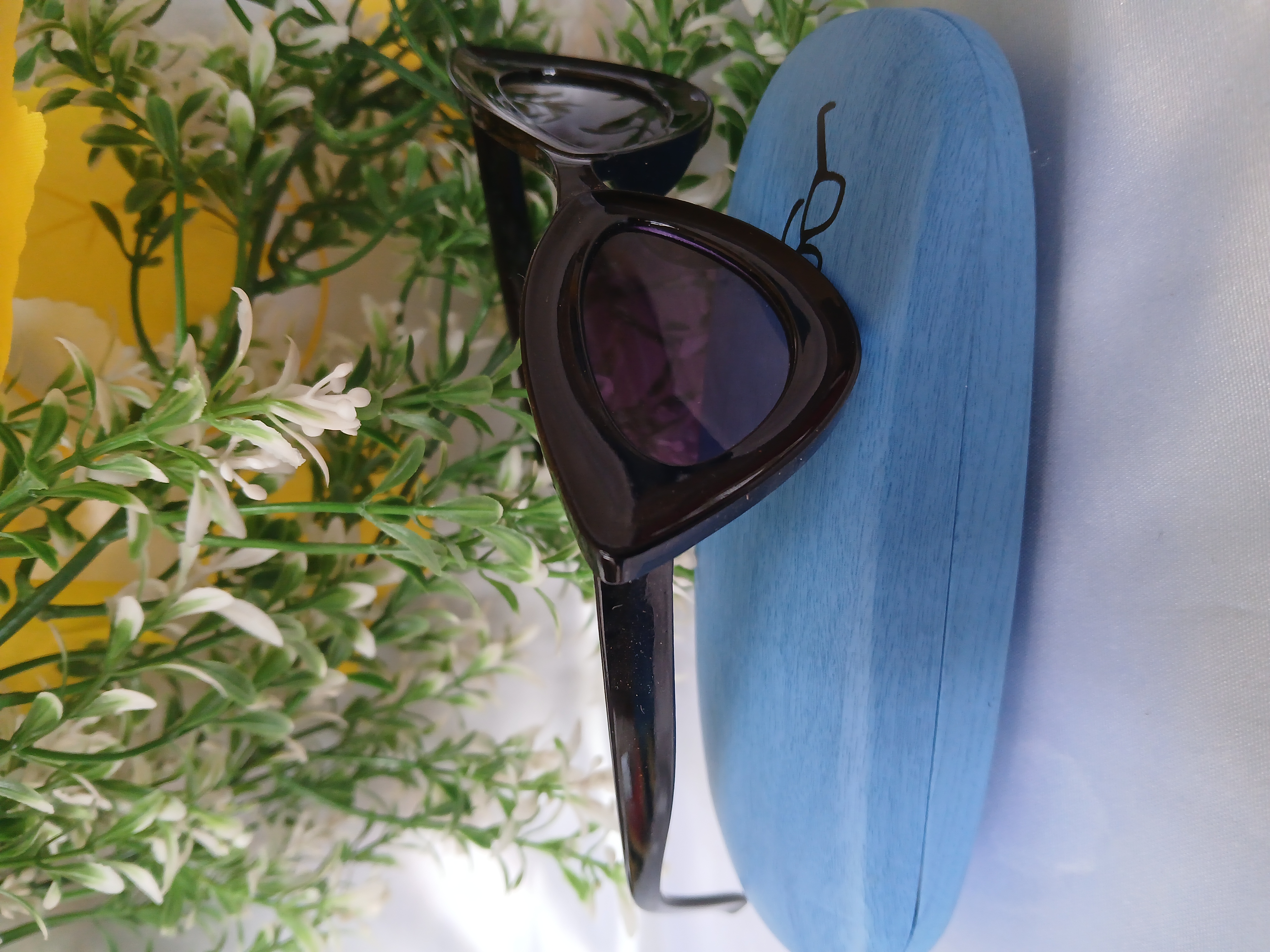 Black Cat-Eye Sunglasses