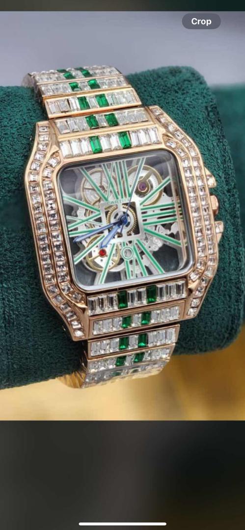 Luxury Diamond-Encrusted Watch