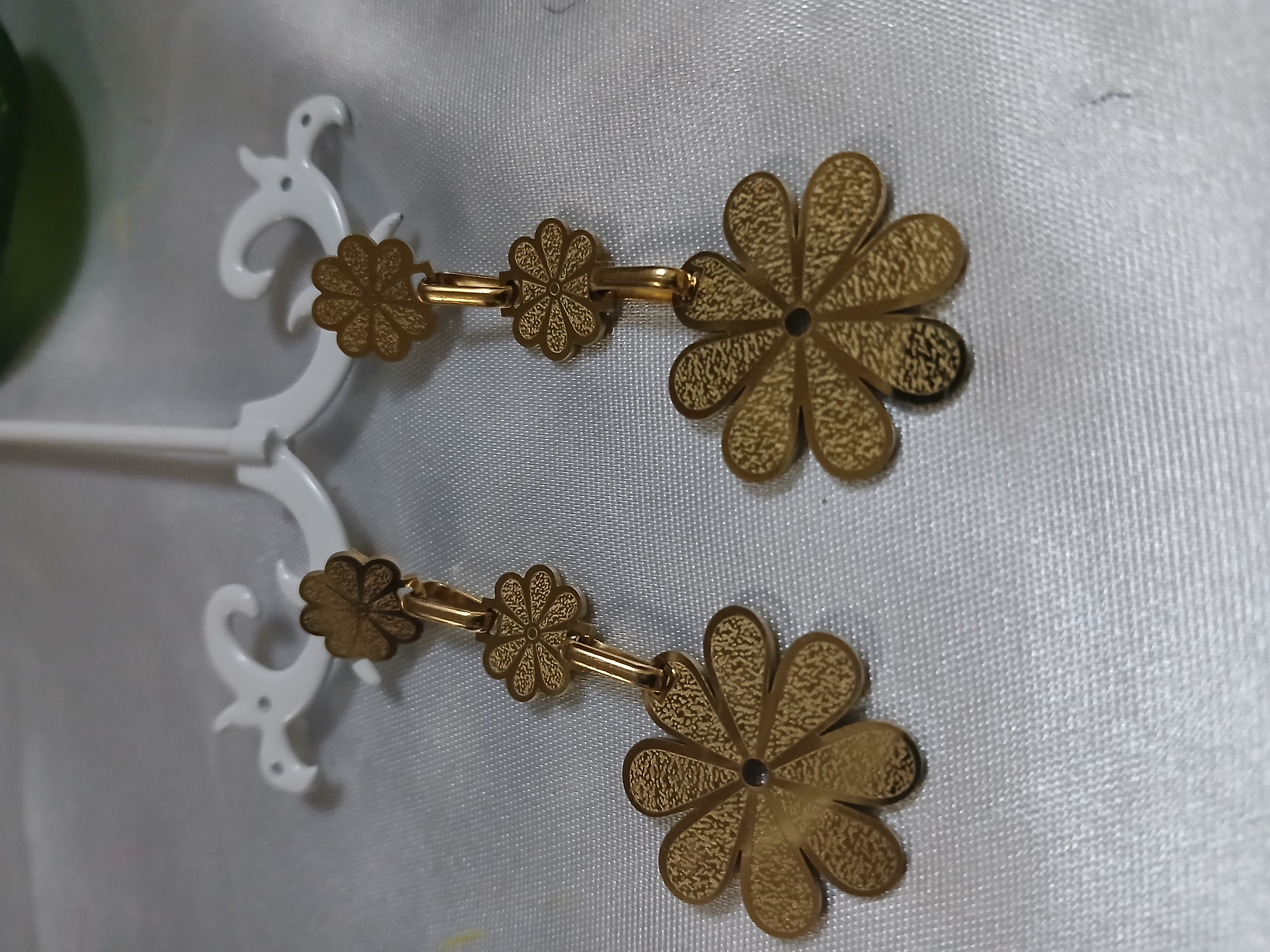 Gold Flower Earrings