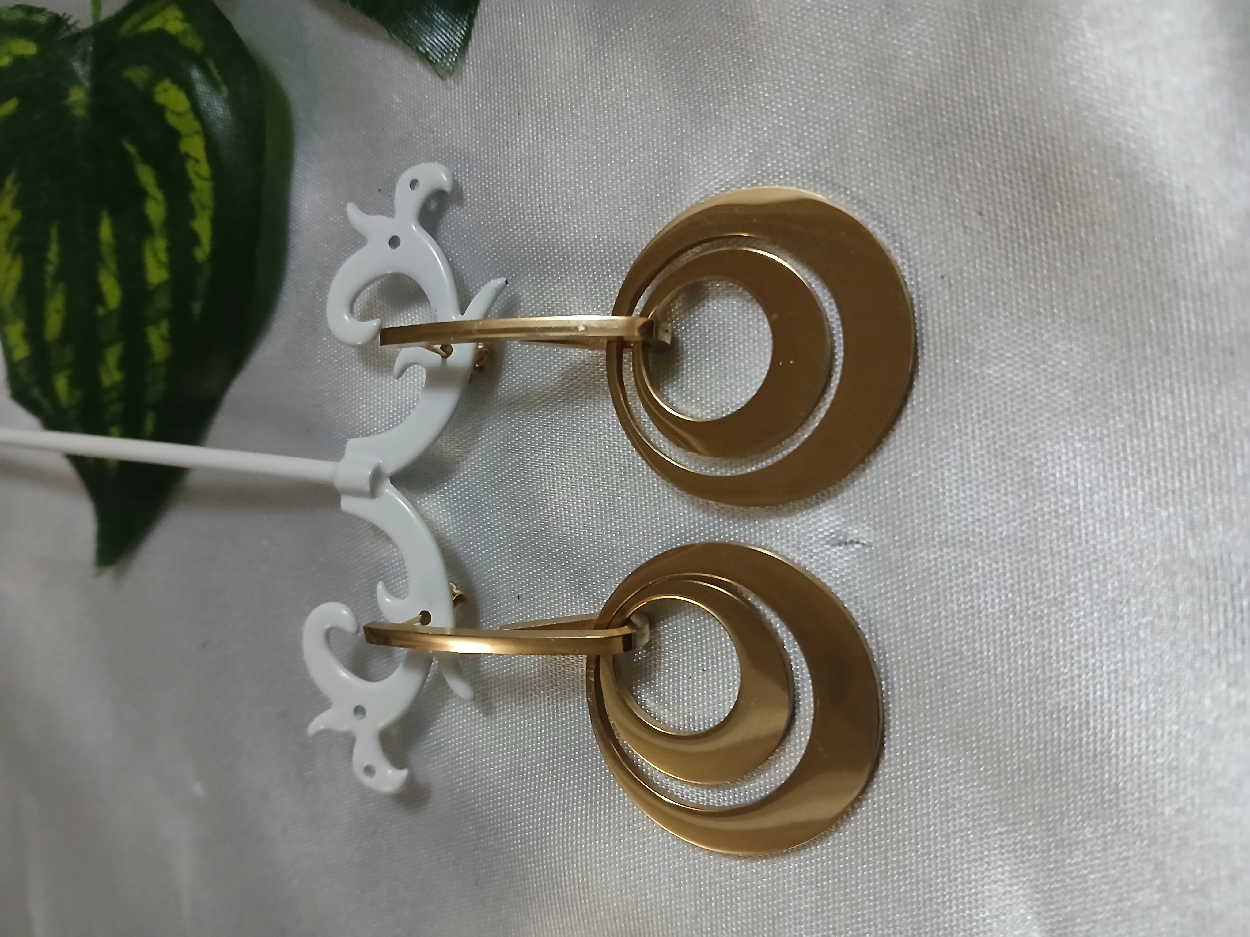 Gold Round Hoop Earrings