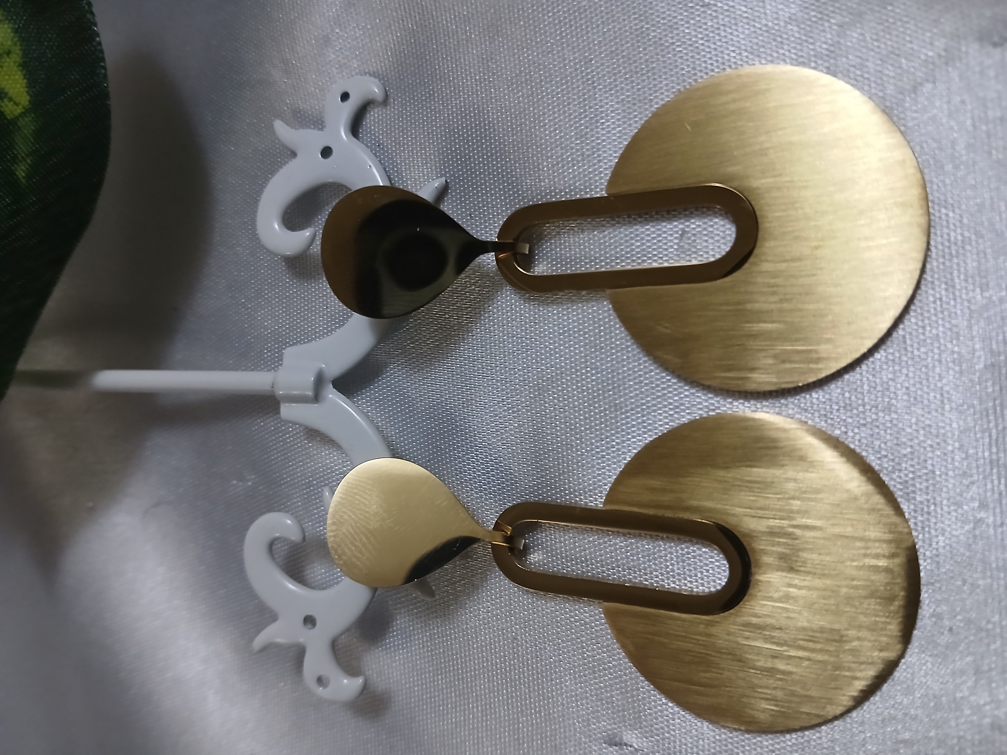 Gold Circle Statement Earrings