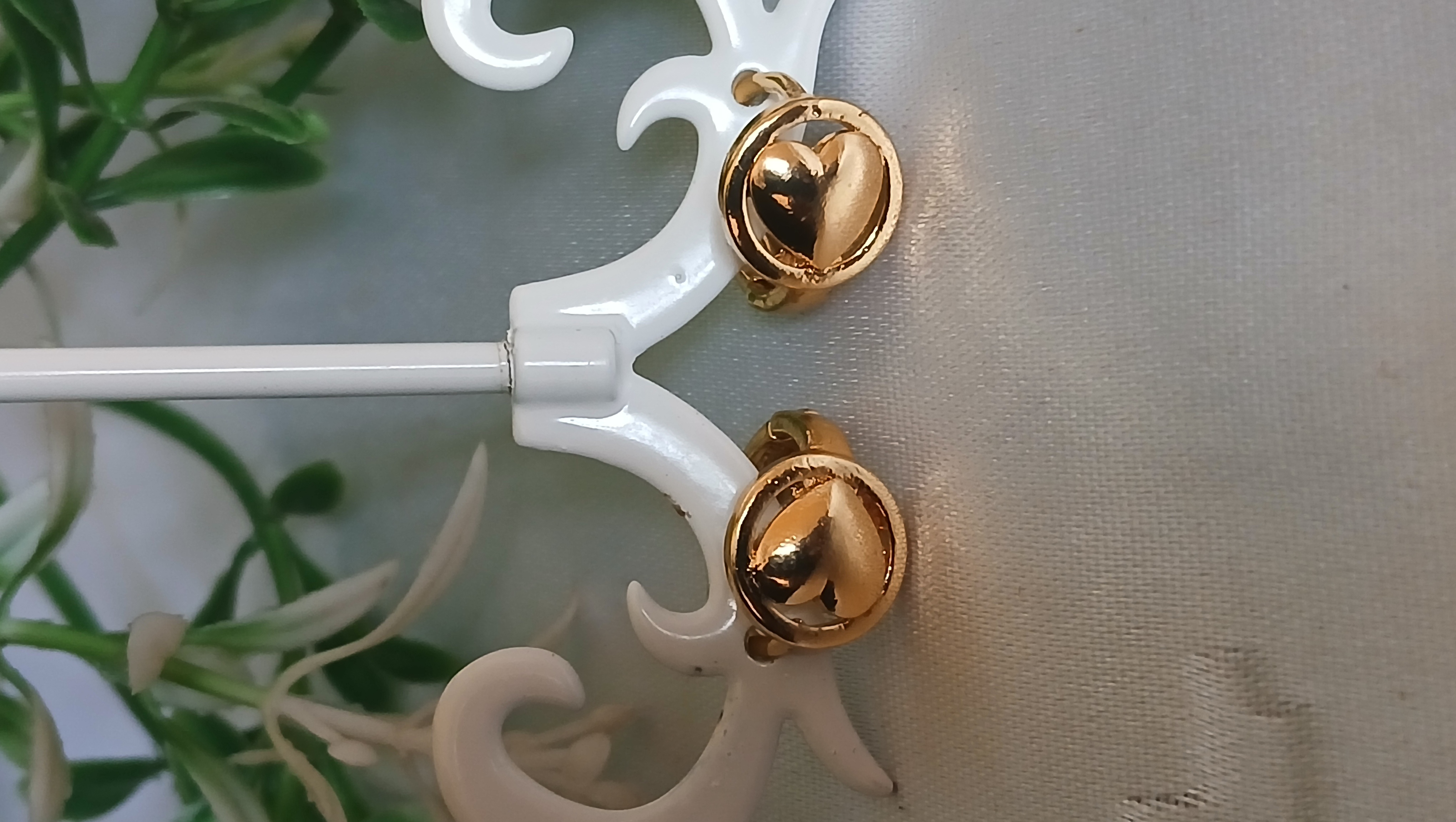 Gold Button Earrings