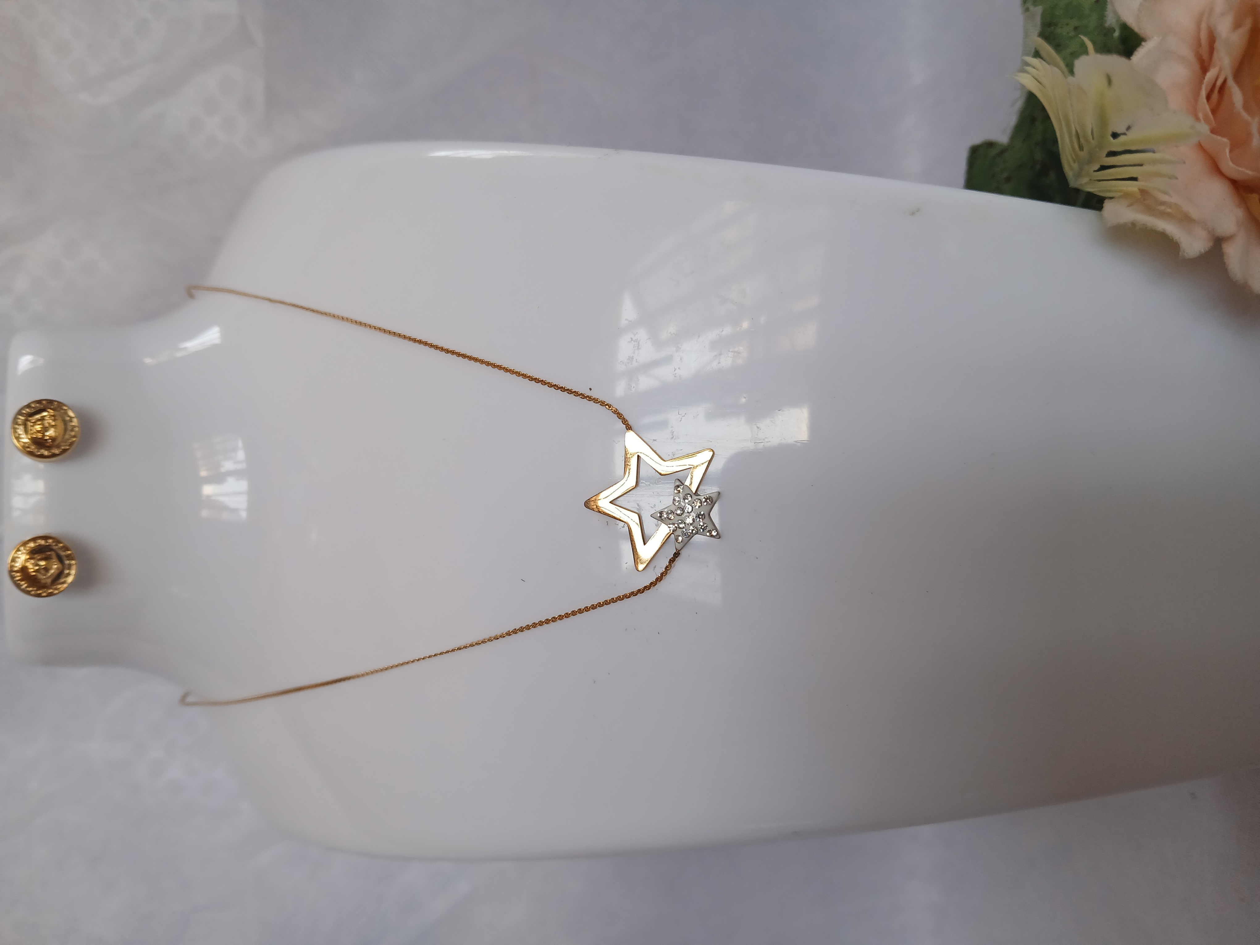 Star Pendant Necklace and Earrings Set