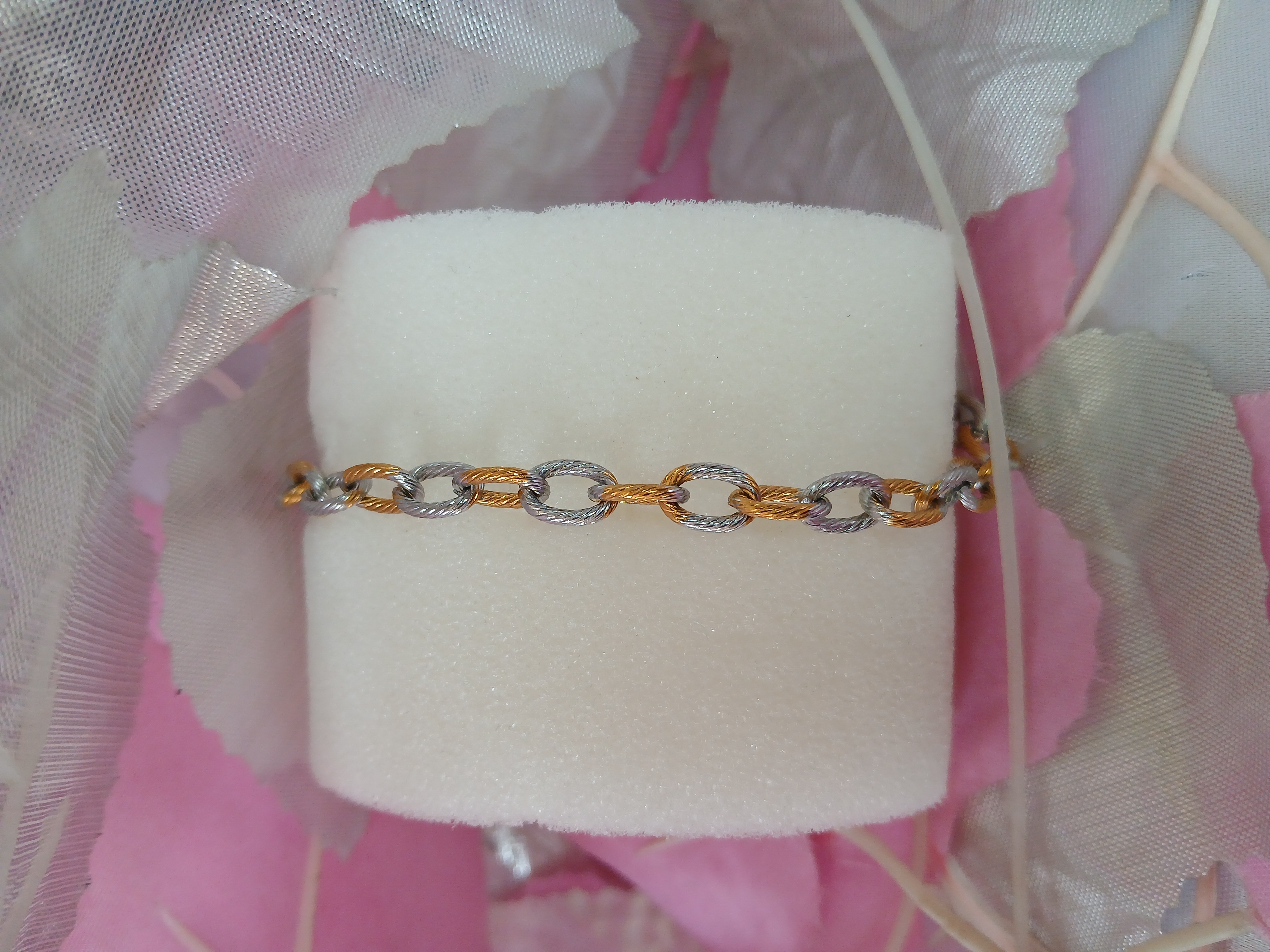 Dual-Tone Chain Bracelet
