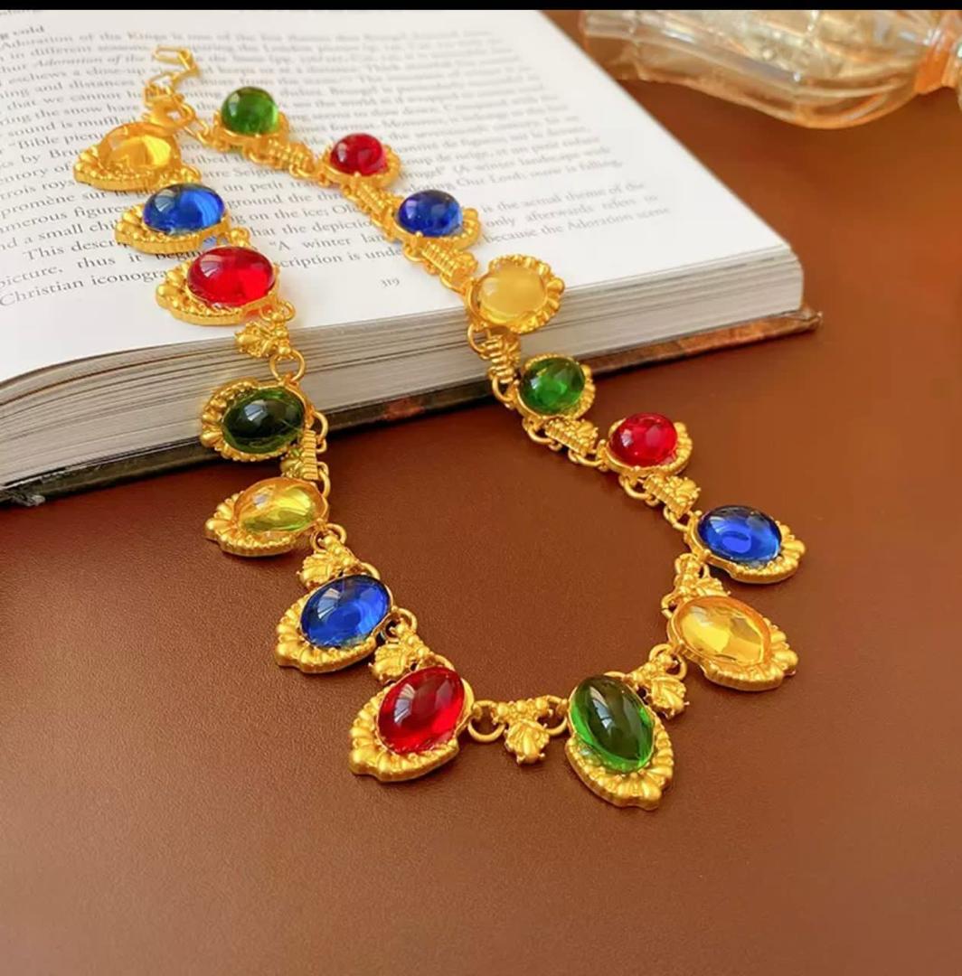 Multicolored Gemstone Necklace