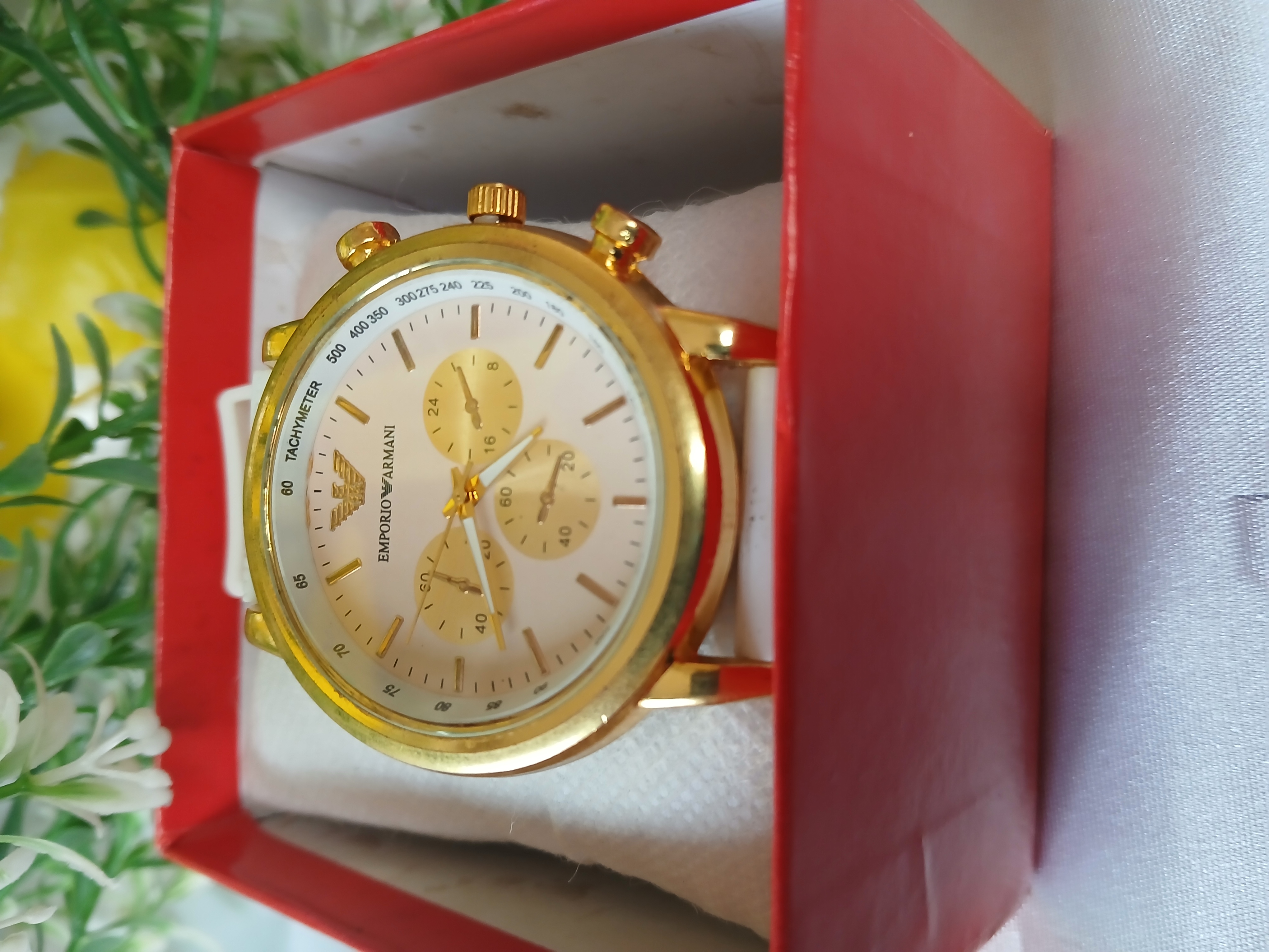 Luxury Gold Emperor Armani Watch