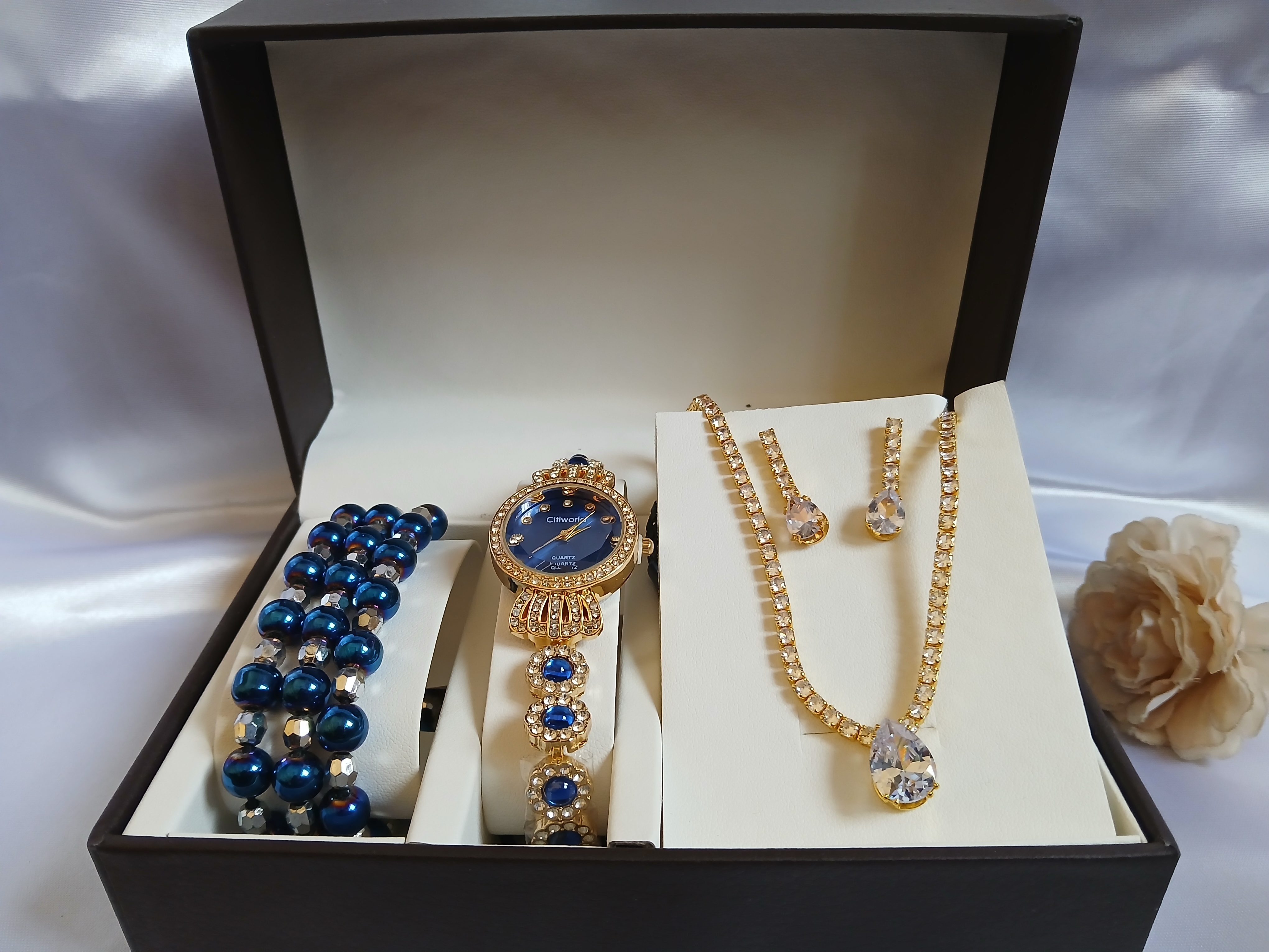 Luxury Jewelry Set with Watch
