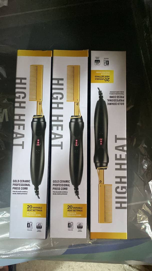 Gold Ceramic Professional Press Comb