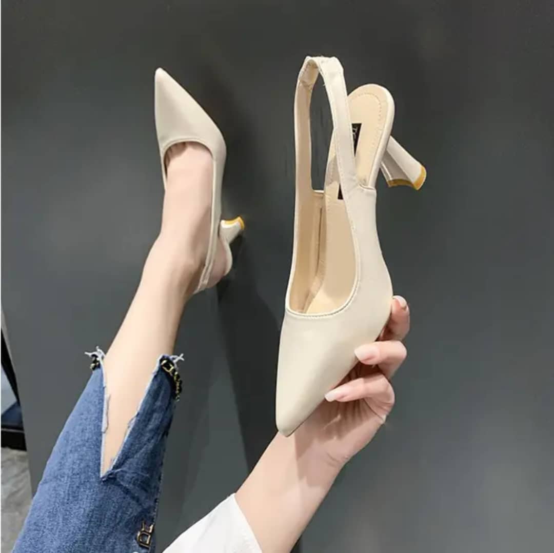 Black Slingback Heels