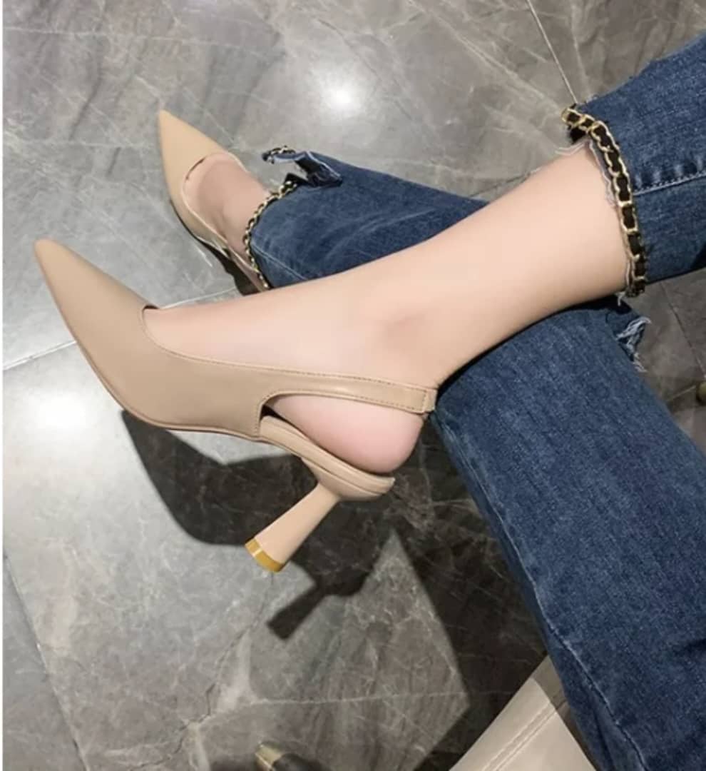 Black Slingback Heels