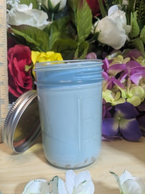 Mason Jar Ocean Scented Candle (2wicks)