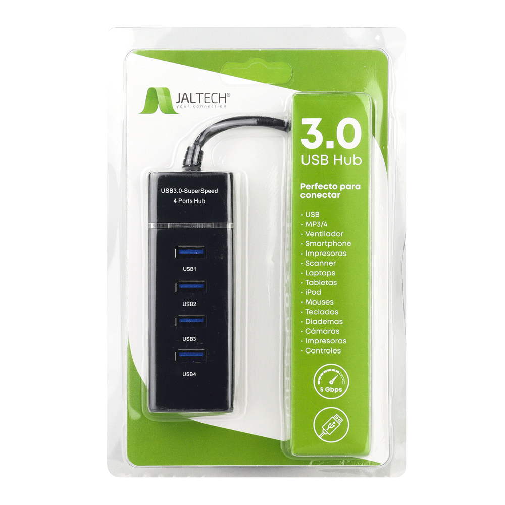HUB 3.0 4 puertos ABS