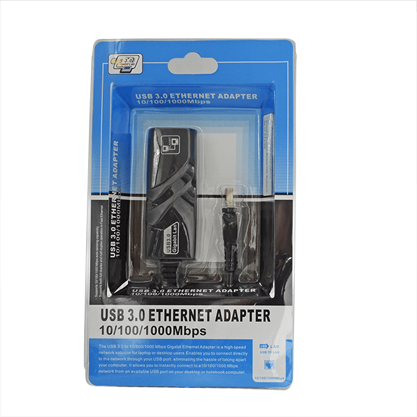 CONVERTIDOR USB 3.0 A RJ45 LAN GIGABIT