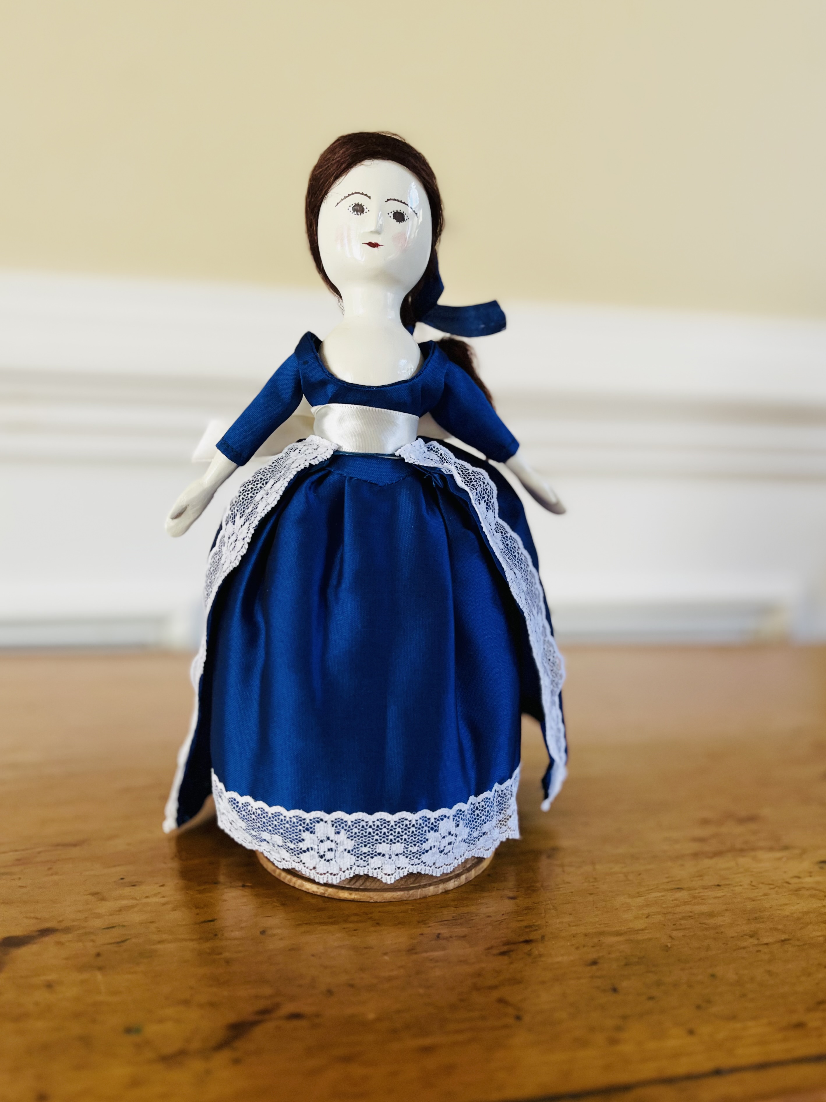 10 inch Pincushion English Wooden Doll
