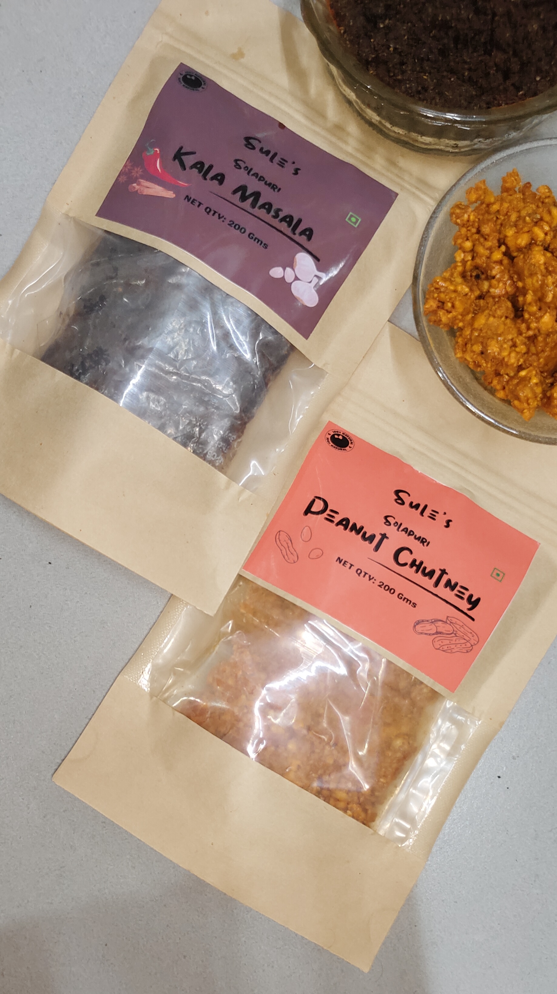 Solapuri Combo - Solapur Special Kala Masala | Solapur Special Peanut Chutney