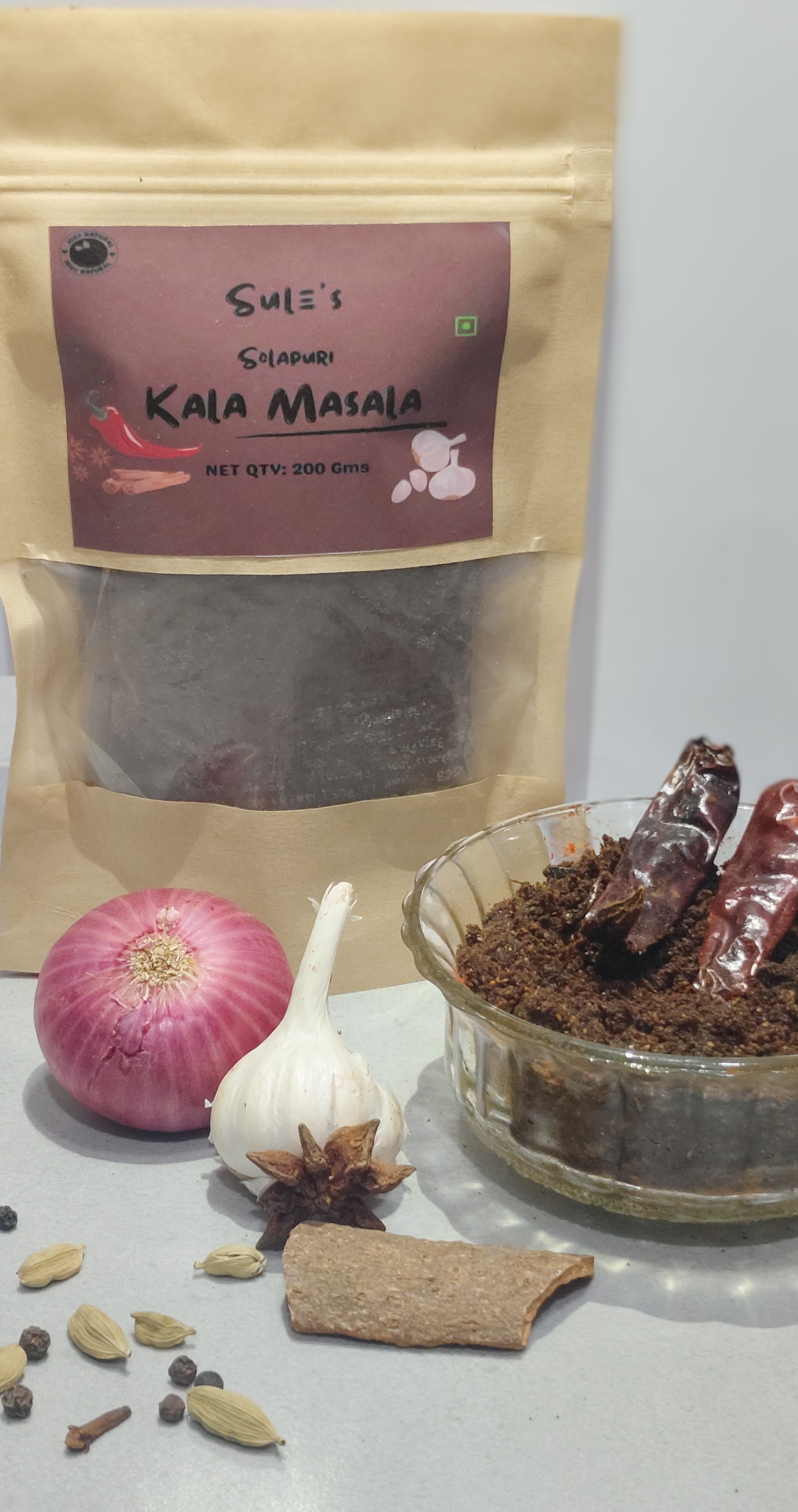 Solapuri Combo - Solapur Special Kala Masala | Solapur Special Peanut Chutney