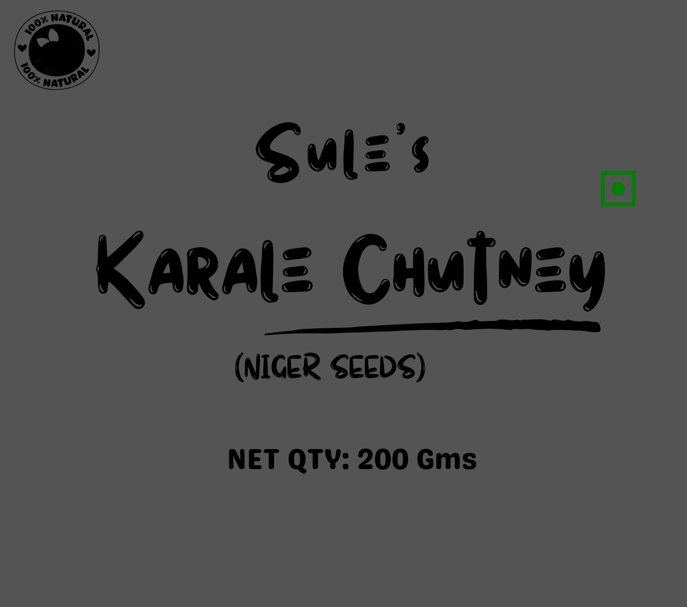 Karale (Niger Seeds) Chutney