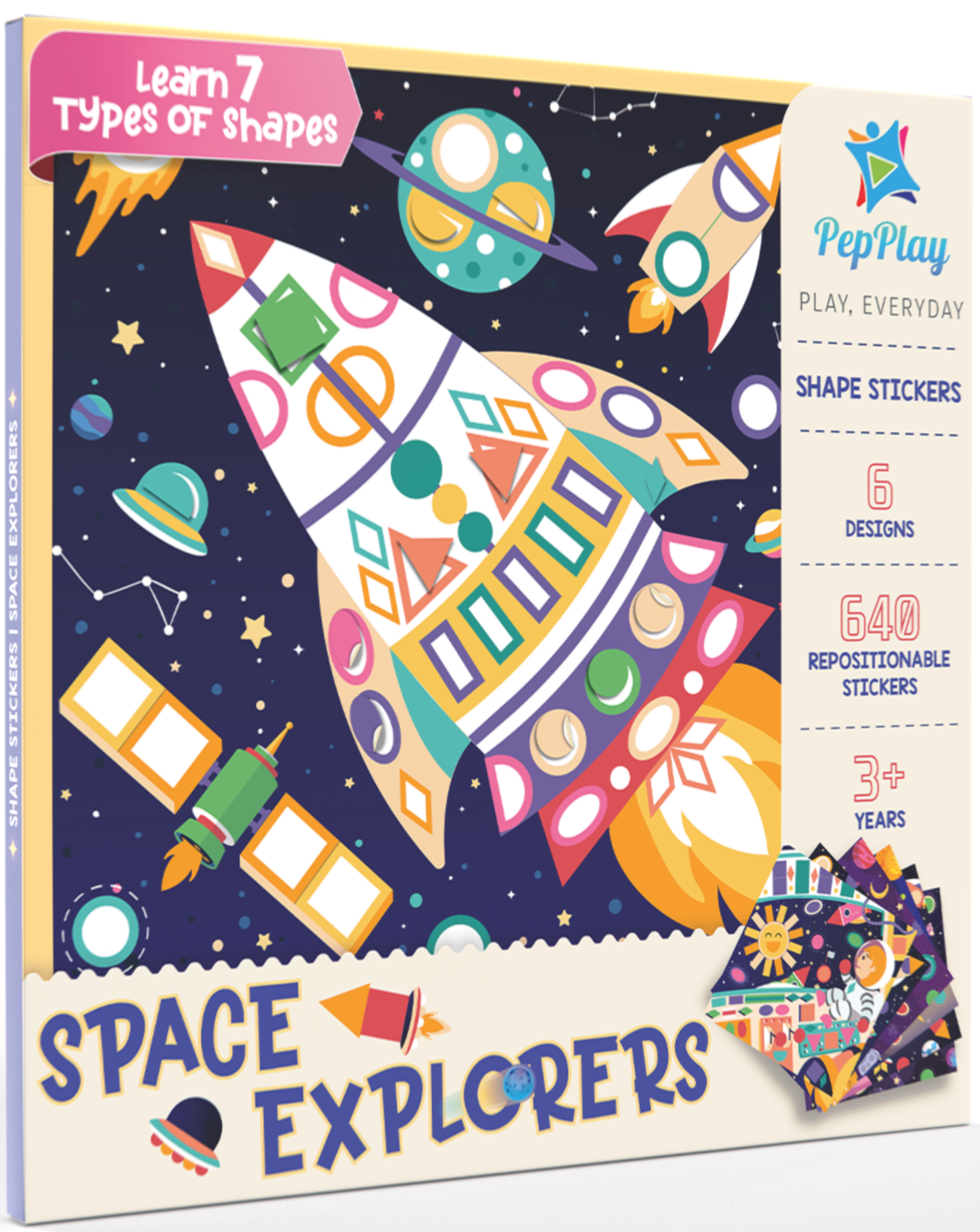 Space Explorers Shape Stickers Kit