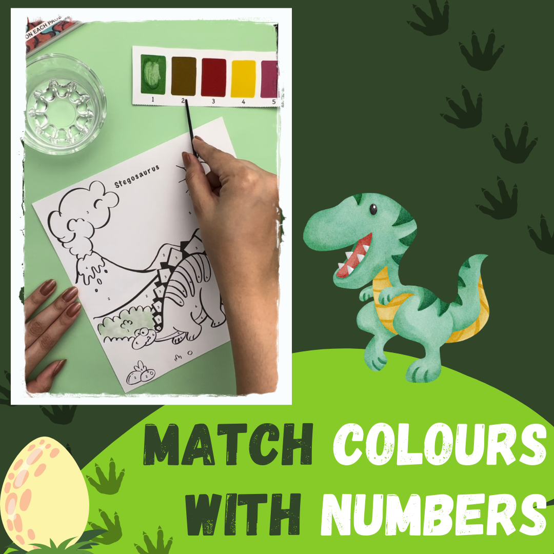 Dinosaur Paint By Numbers Kit