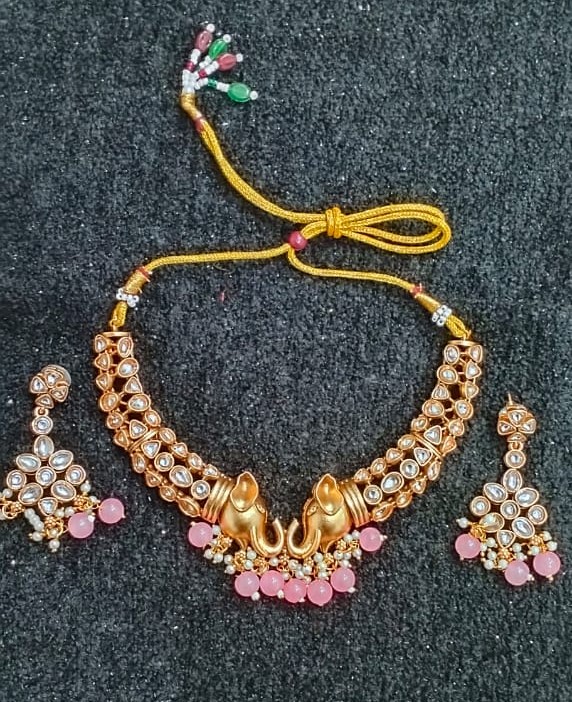 Wedding Season specials Traditional Pearl and Stone Jewelry Set