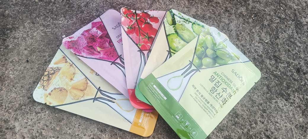 5 Piece Combo Assorted Facial Sheet Masks Set
