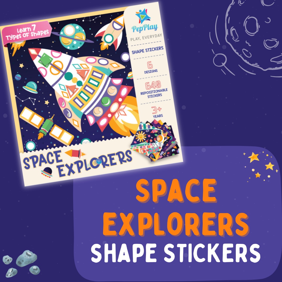 Space Explorers Shape Stickers Kit