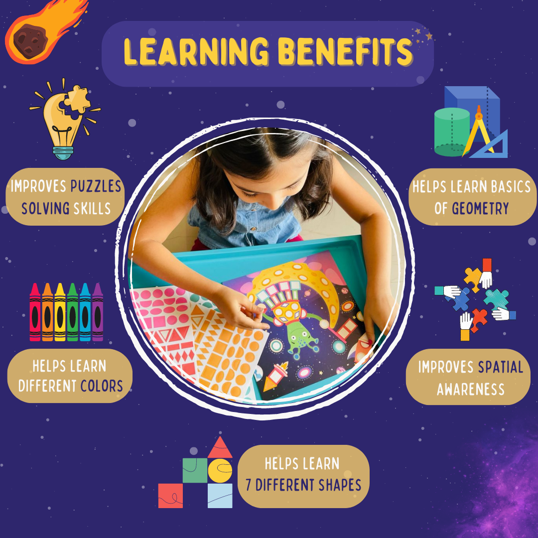 Space Explorers Shape Stickers Kit
