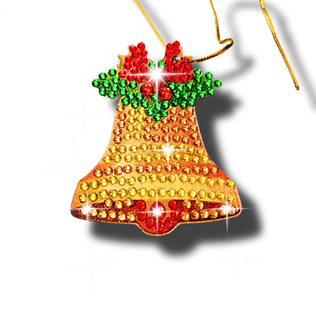 Handmade Diamond Painting Christmas Tree Decoration Set with Sparkly Rhinestone Decor