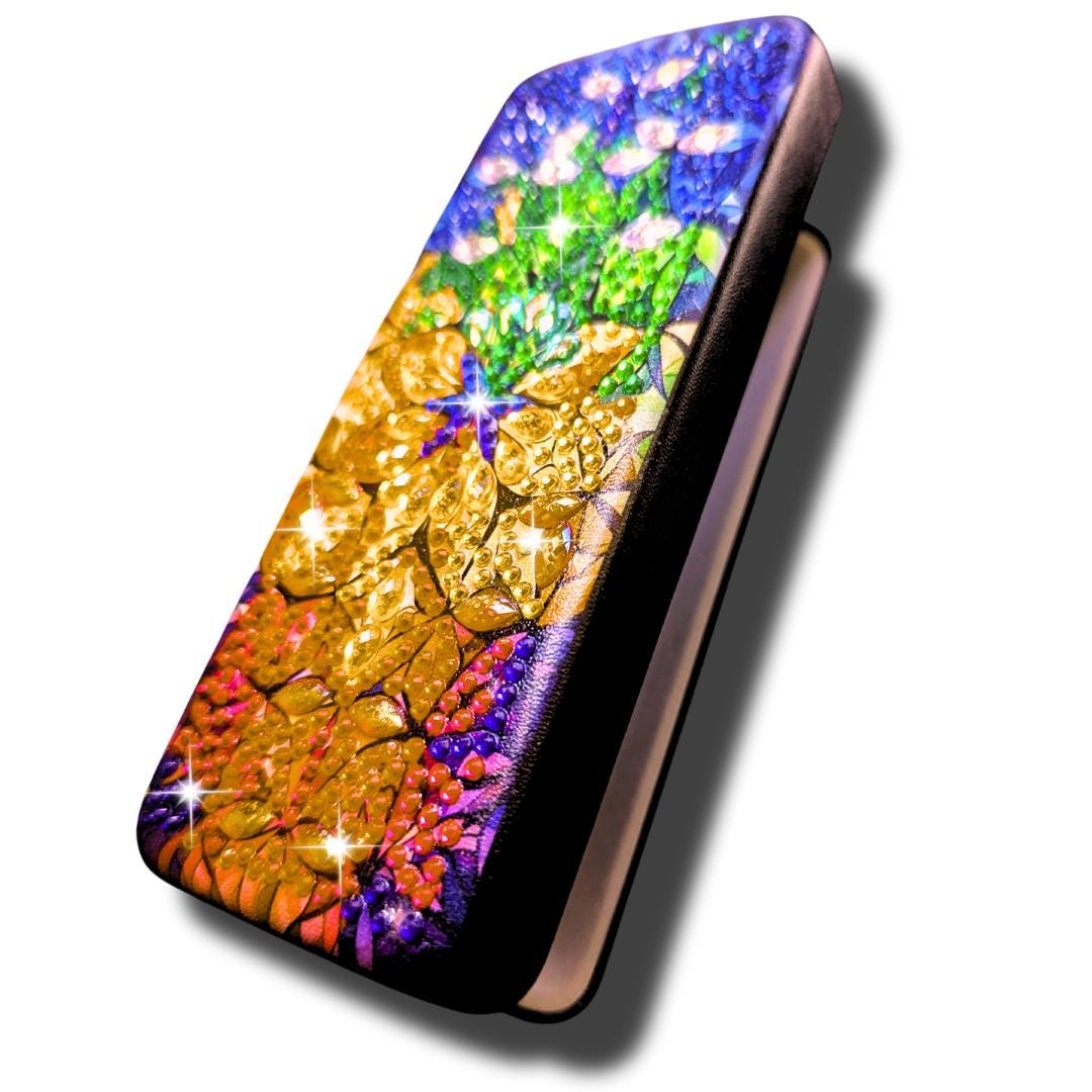 Handmade Diamond Painting Glasses Case Sparkly Rhinestone Decor