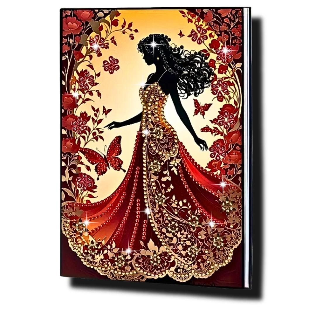 Handmade Diamond Painting A5 Sketchbook: Rhinestone Art Journal