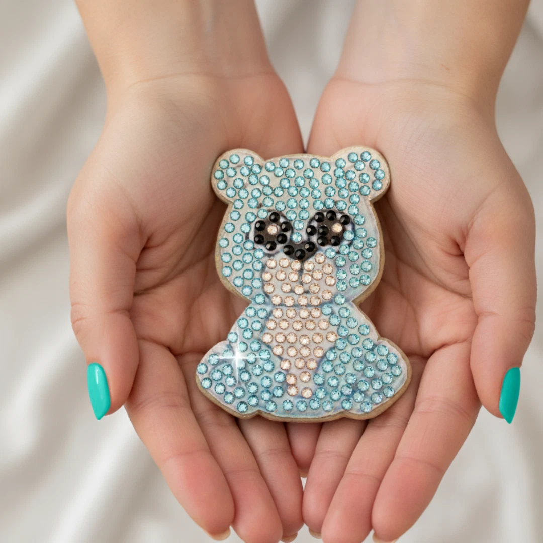 Handmade Sparkly Animal Magnets Diamond Painting Rhinestones