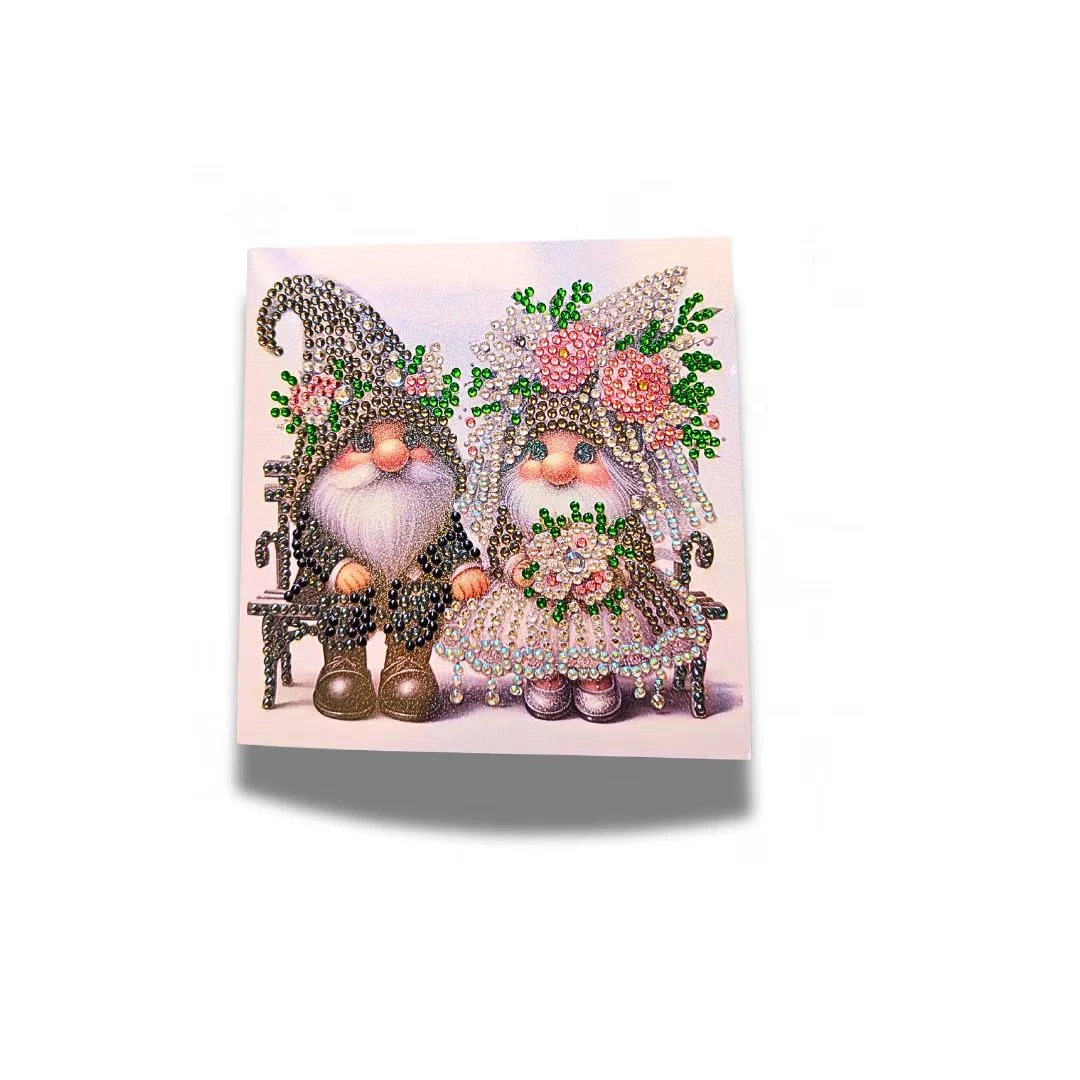 Handmade Sparkly Wedding Engagement Card Diamond Painting Rhinestones