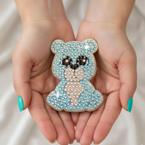 Handmade Sparkly Animal Magnets Diamond Painting Rhinestones