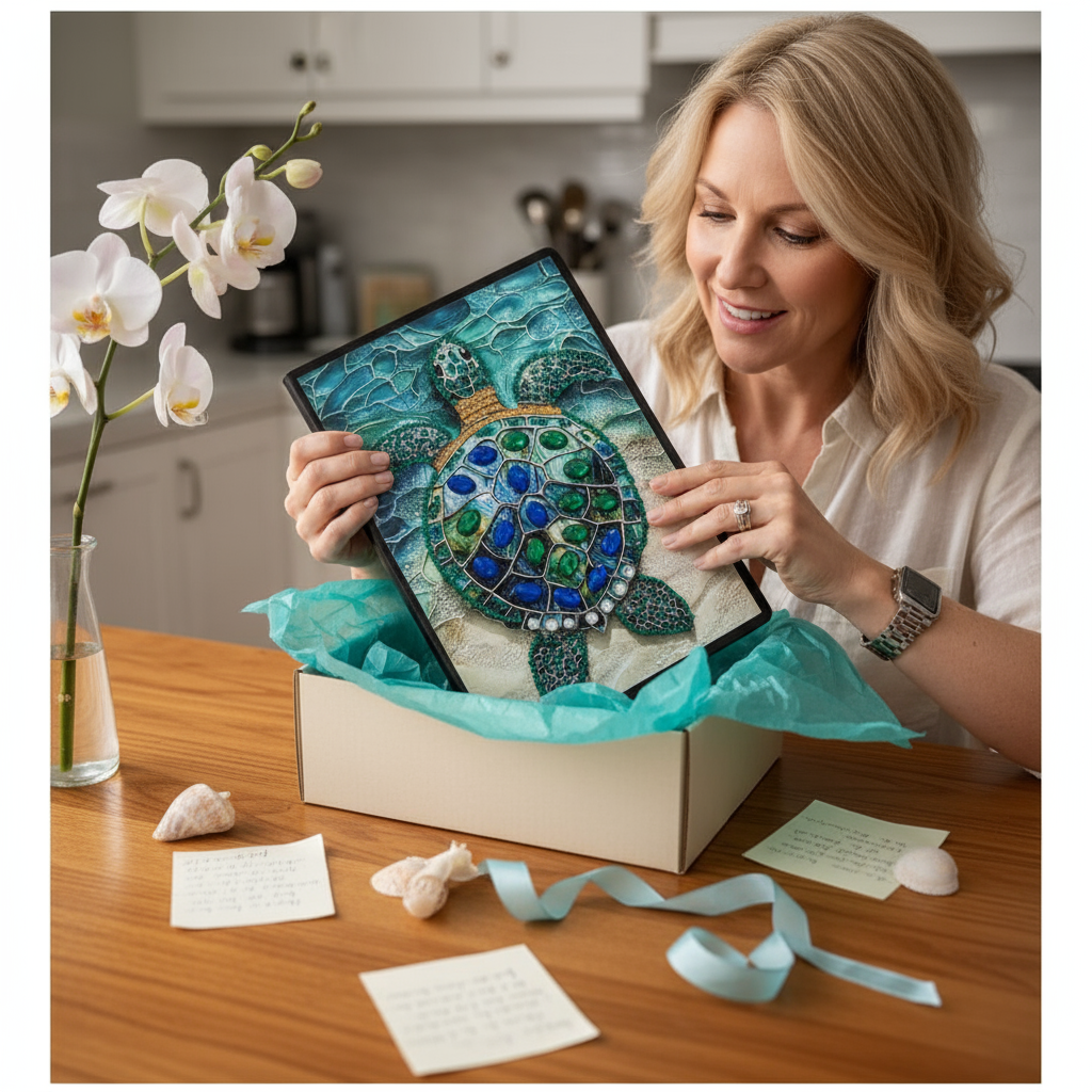 Handmade Diamond Painting A5 Sketchbook: Rhinestone Art Journal