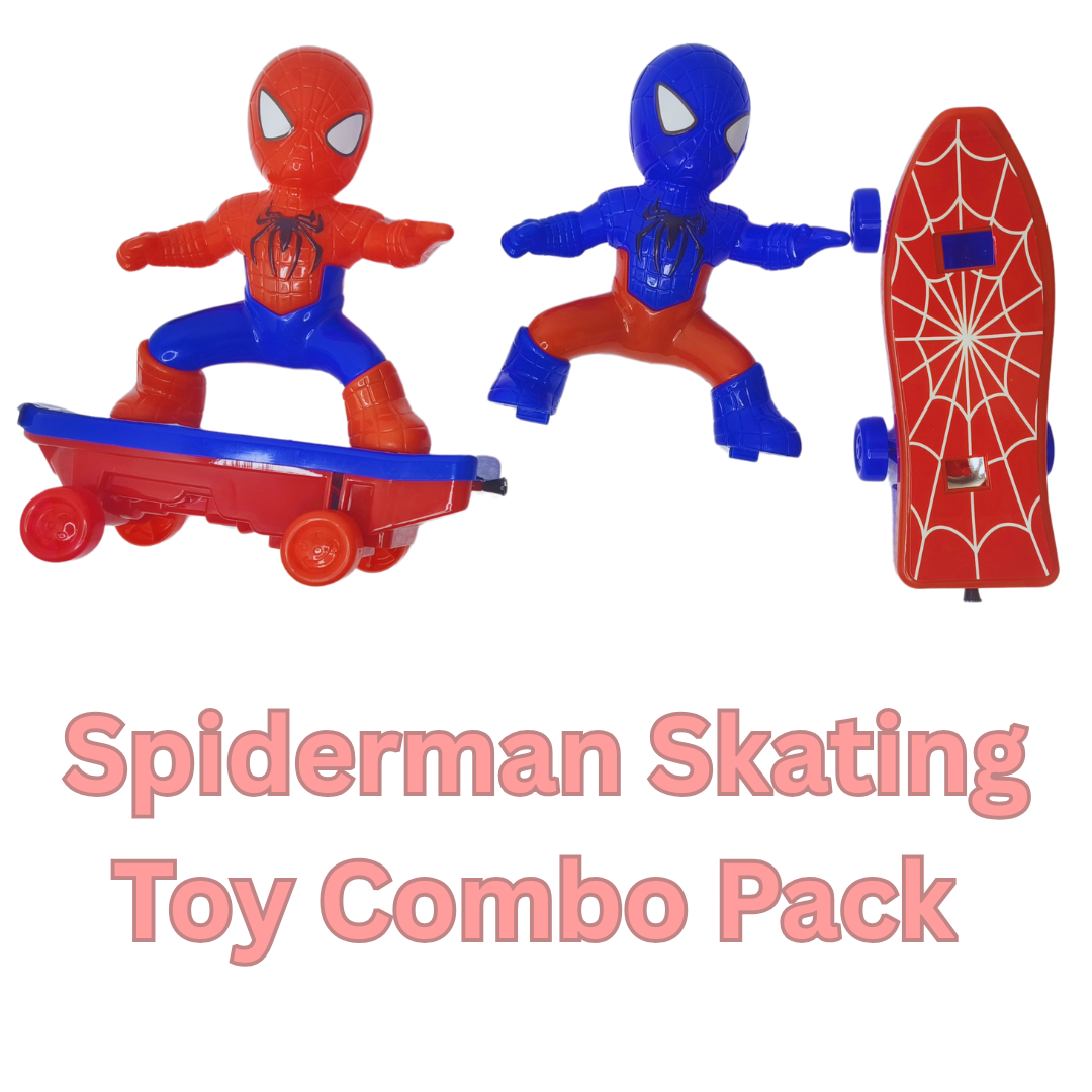 Pull-Out Spider-Man Skating Board Toy Combo Pack