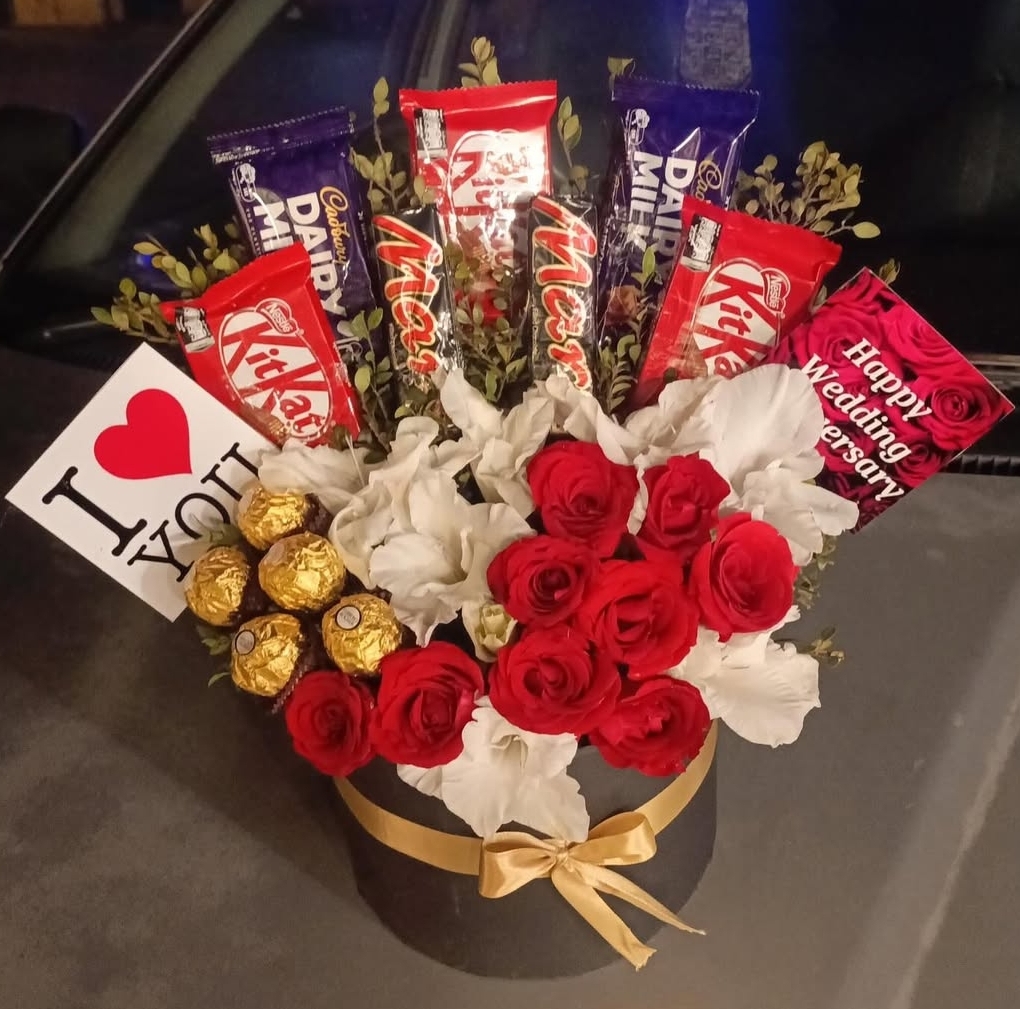 Chocolate and Flower Bouquet