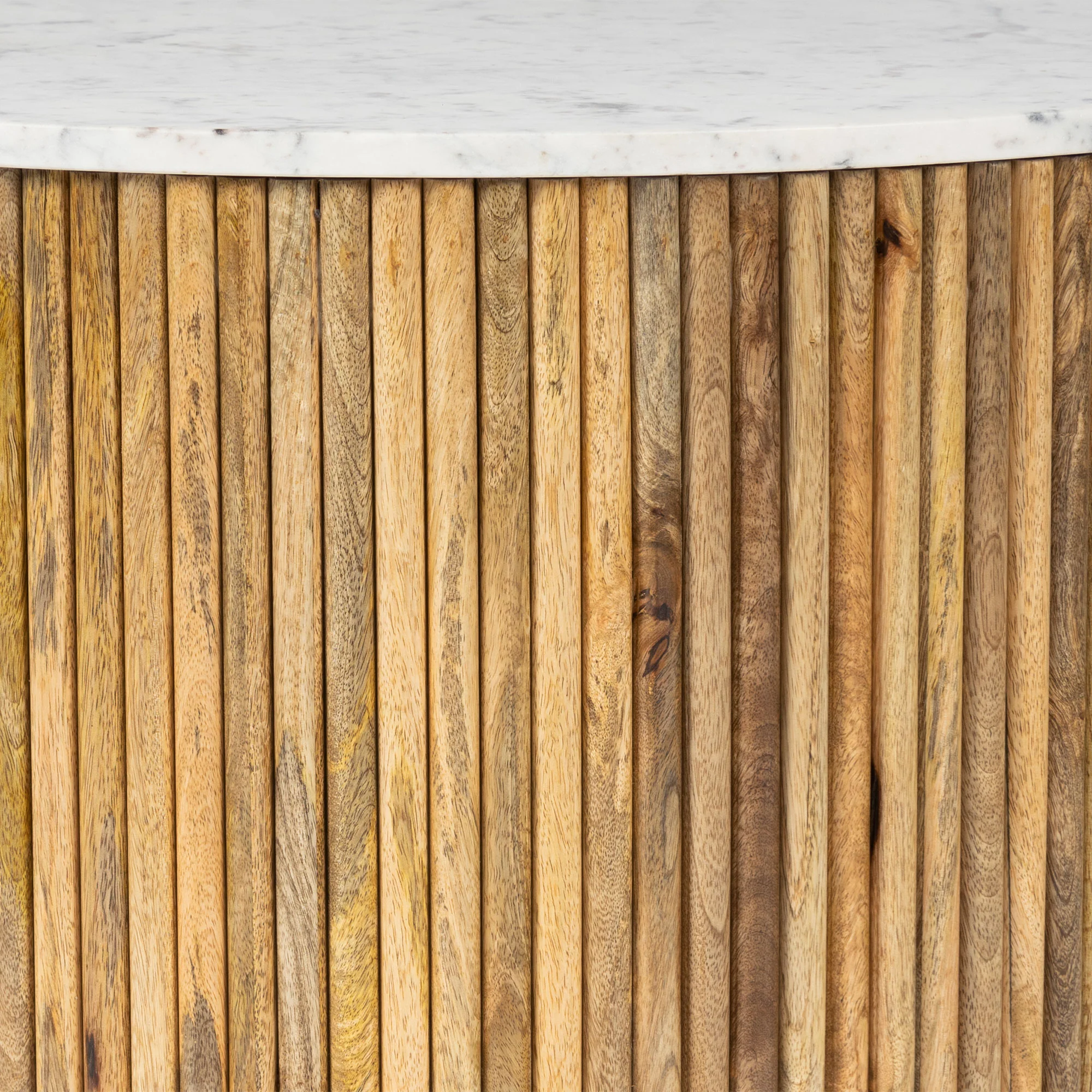  Furneezy Kelby Real Marble Coffee Table - Natural