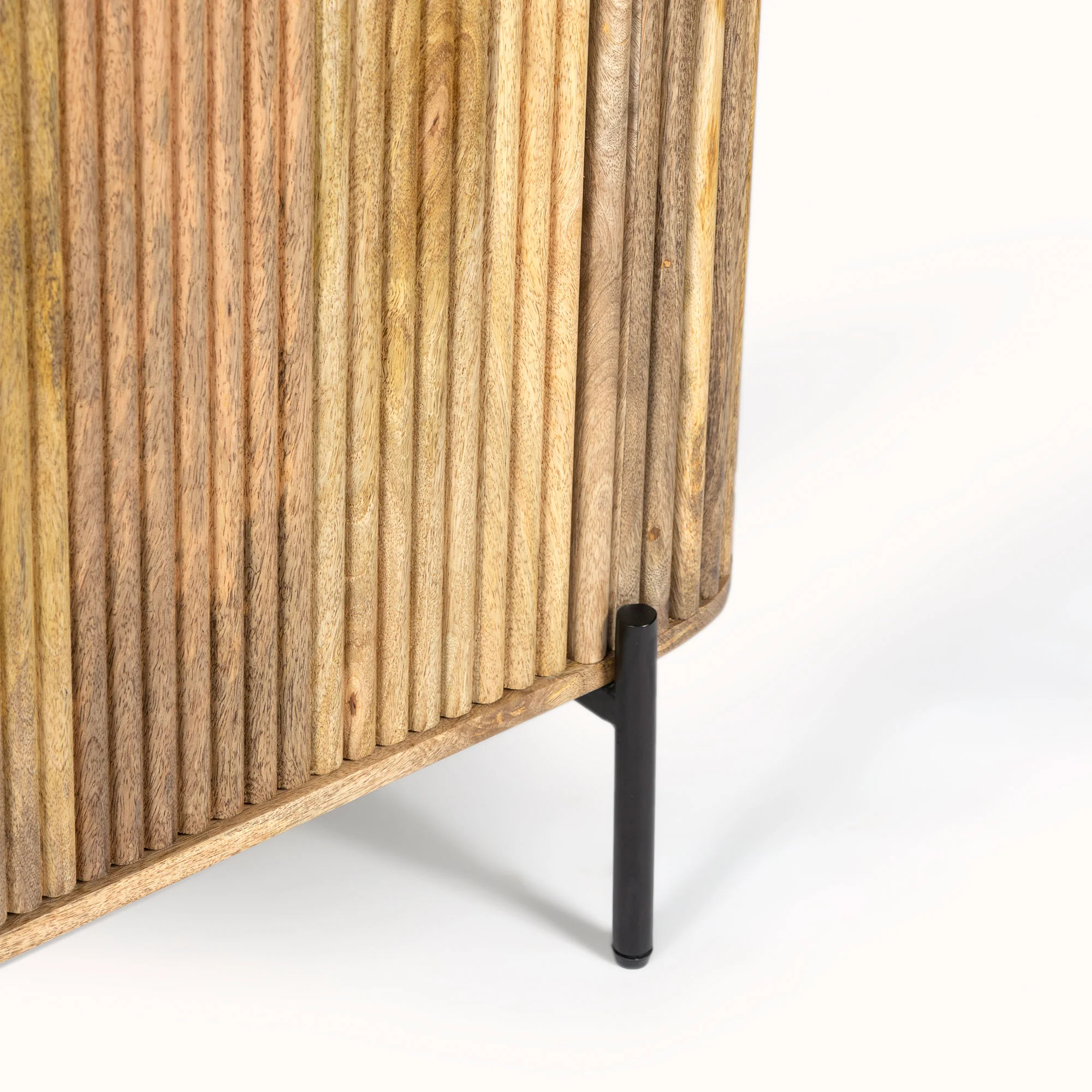  Furneezy Kelby Marble Side Board With 2 Drawers - Natural