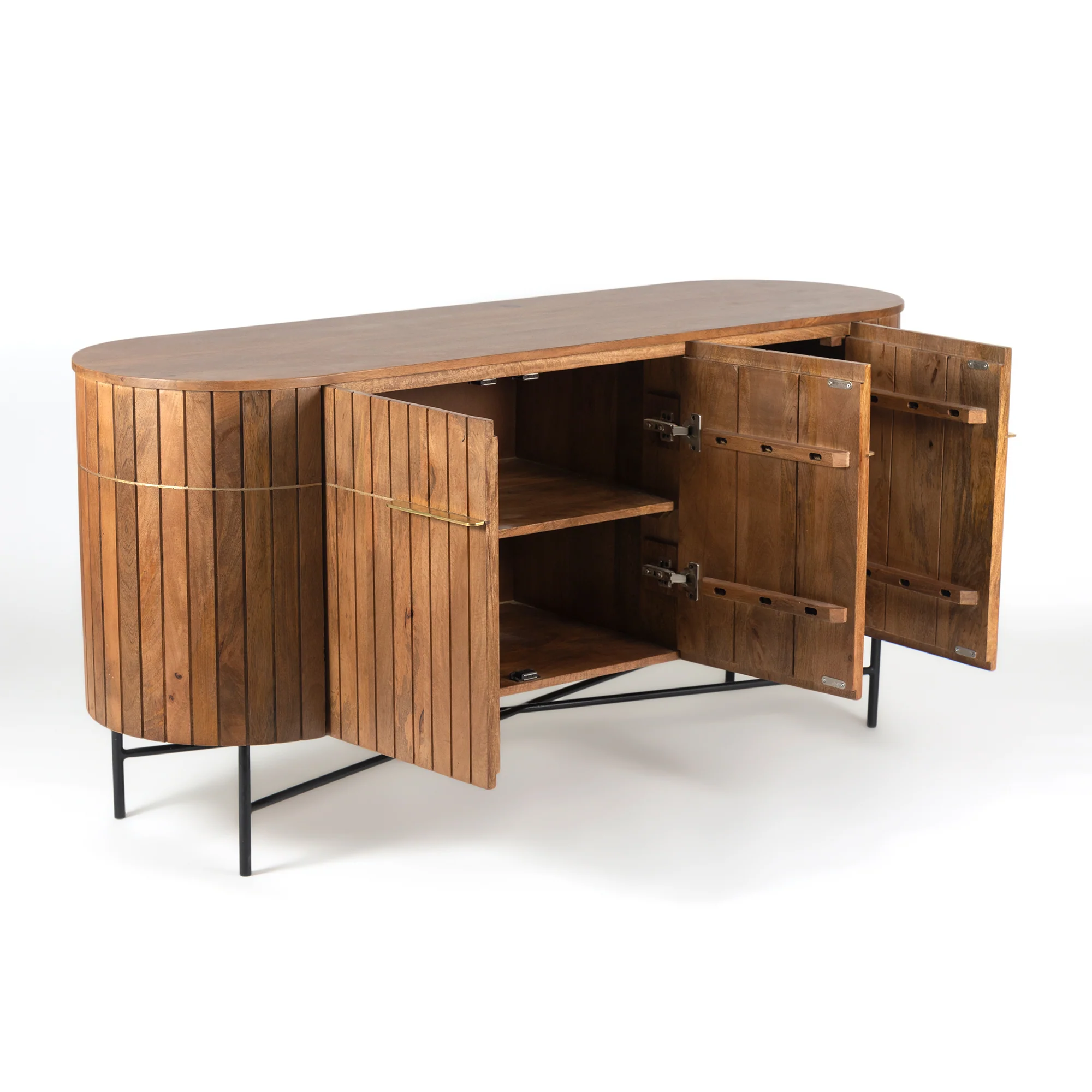 Furneezy Piano Side Board - Natural