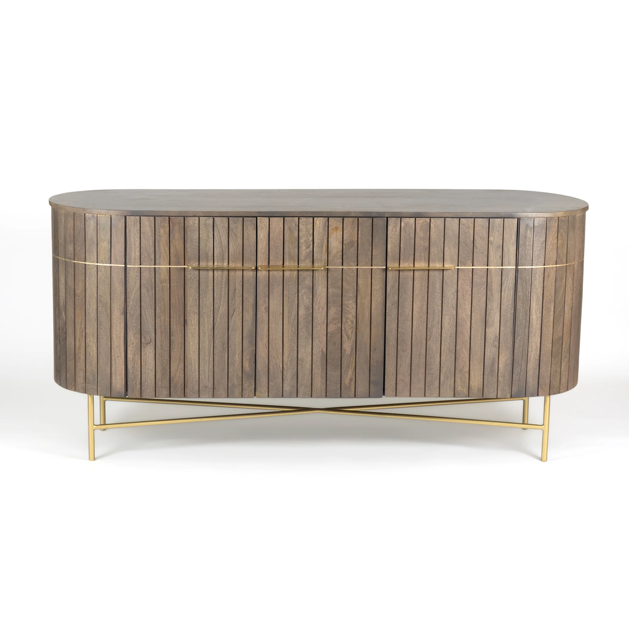 Furneezy Piano Side Board - Gray