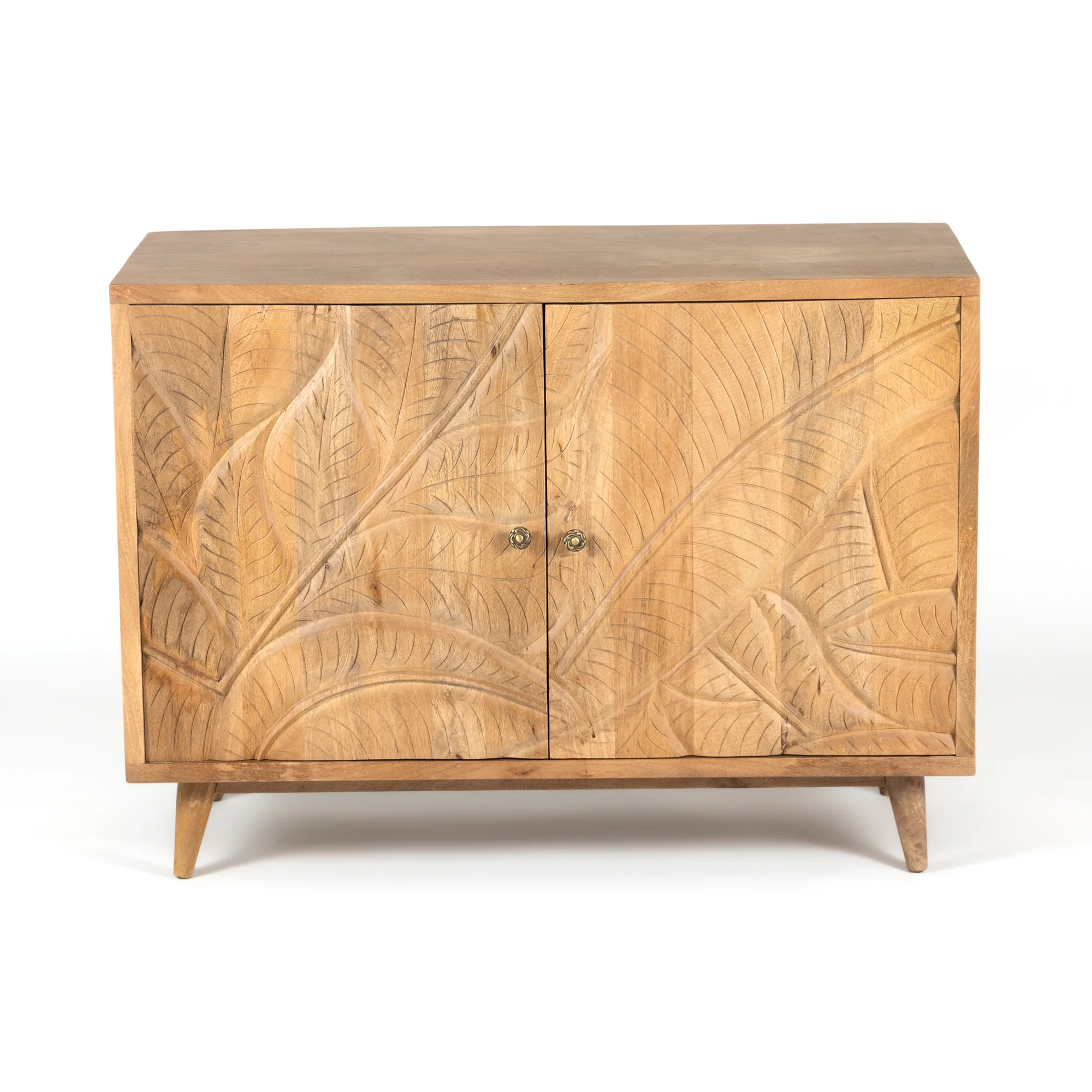  Furneezy Canopy Hand Carved Side Board - Small